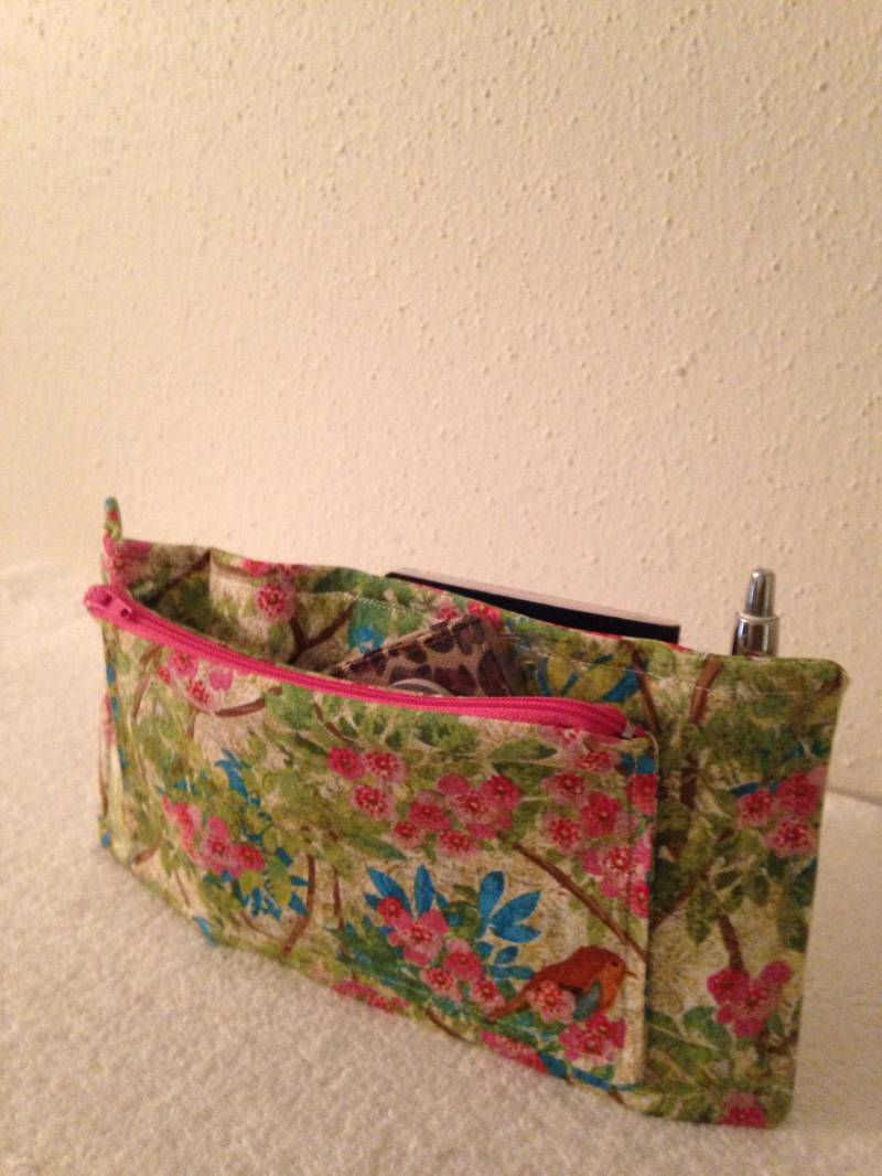 Gartenvögel Zweige - Geldbörse Insert Design Purse Organizer 10" Lang X 5-1/4" Hoch von Pleasingtodeye