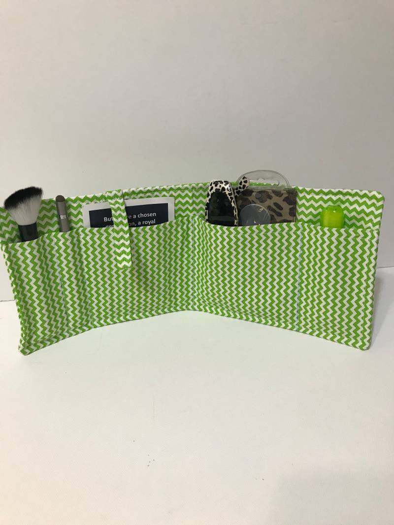 Tascheneinsatz - Chevron Green Design Geldbörse Organizer 14" Lang von Pleasingtodeye