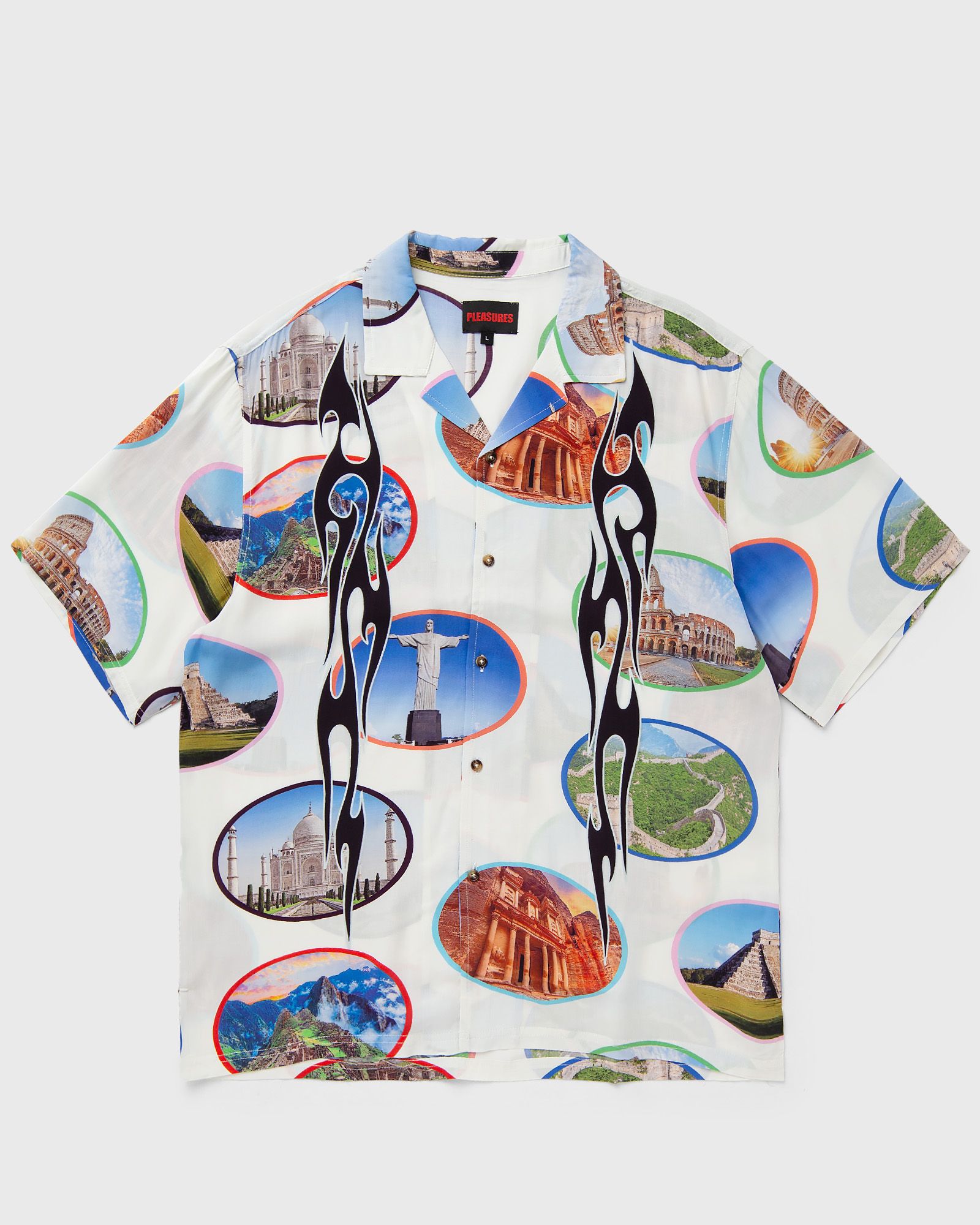 Pleasures 7 WONDER CAMP SHIRT men Shortsleeves multi in Größe:M von Pleasures