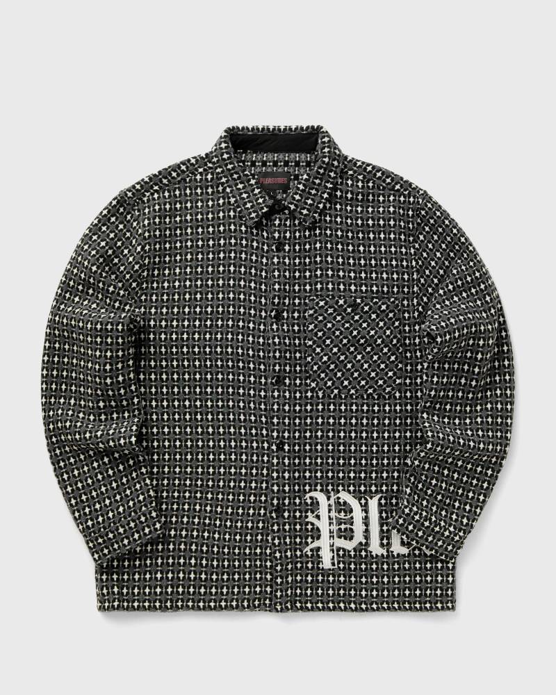 Pleasures CROSS WORK SHIRT men Overshirts grey in Größe:XL von Pleasures