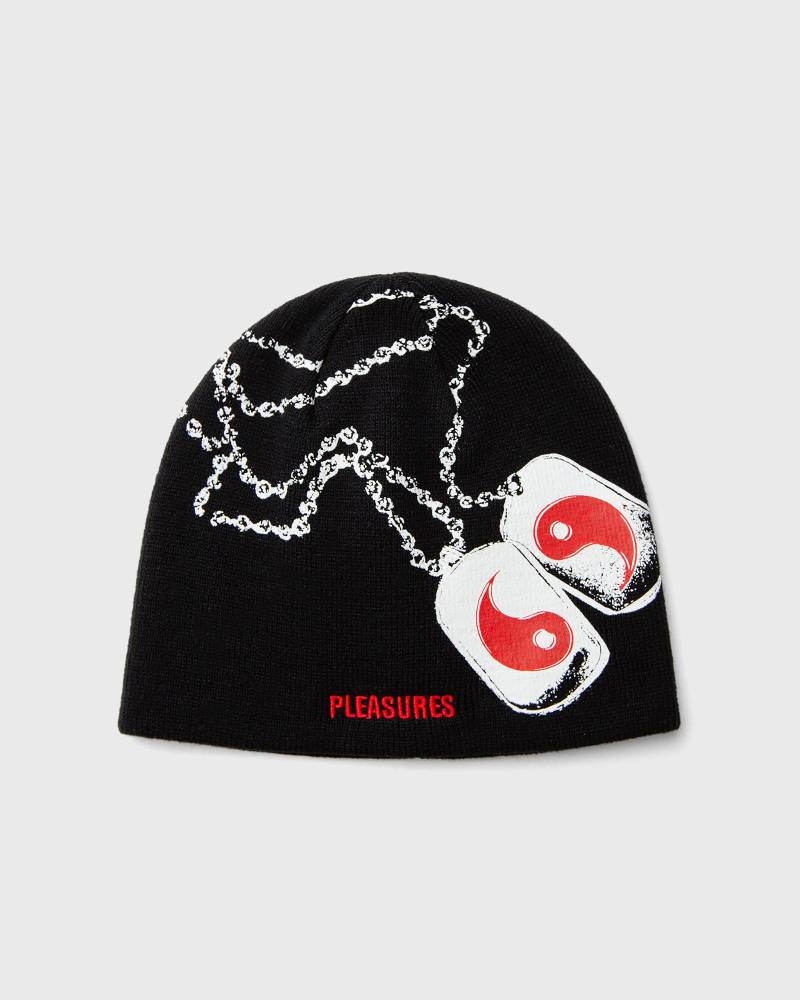 Pleasures DOG TAGS SKULLY men Beanies black in Größe:ONE SIZE von Pleasures