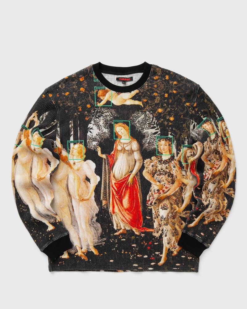 Pleasures FACIAL THERMAL LONG SLEEVE men Longsleeves black|beige in Größe:L von Pleasures