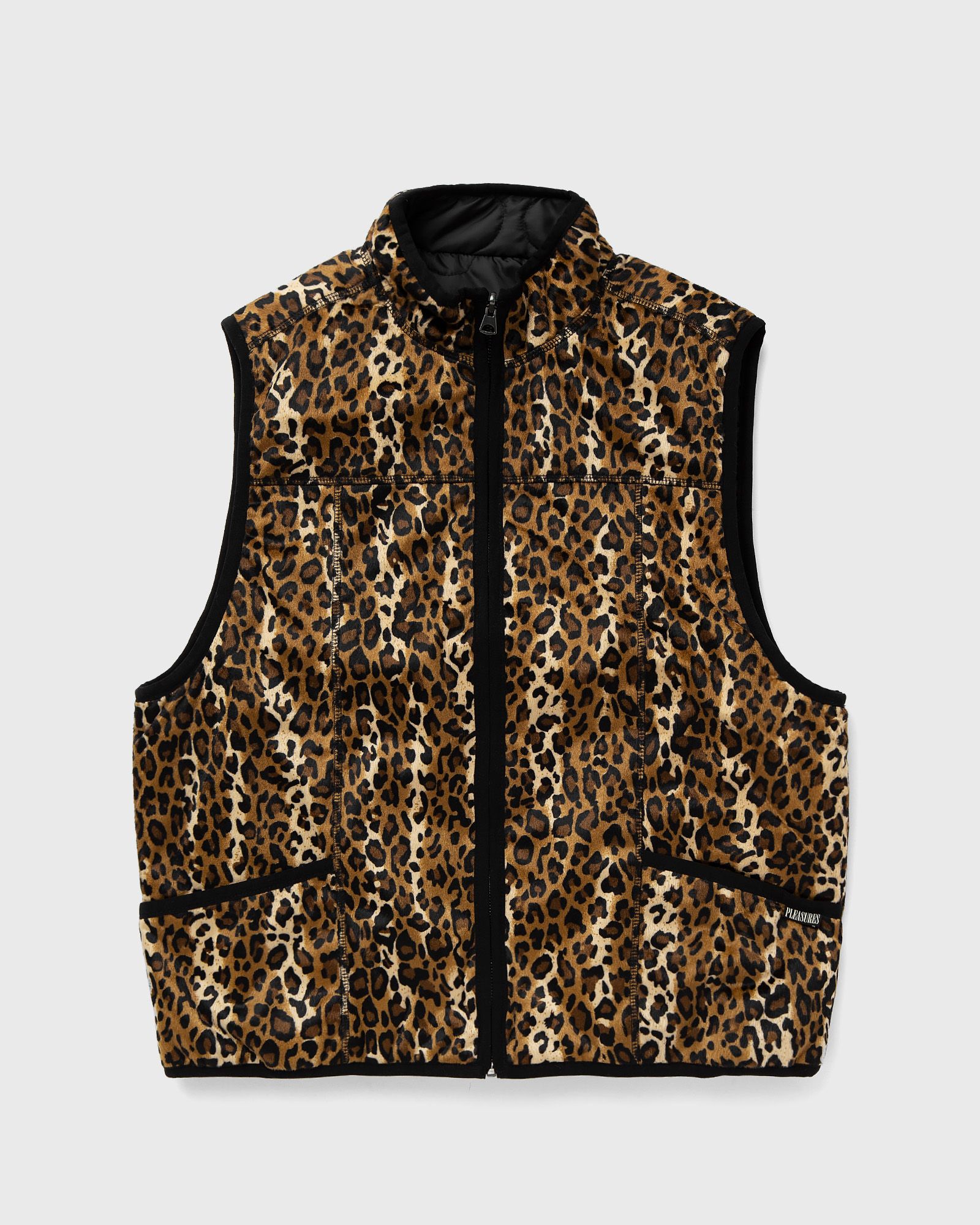 Pleasures FELIS REVERSIBLE VEST men Vests black|brown in Größe:S von Pleasures