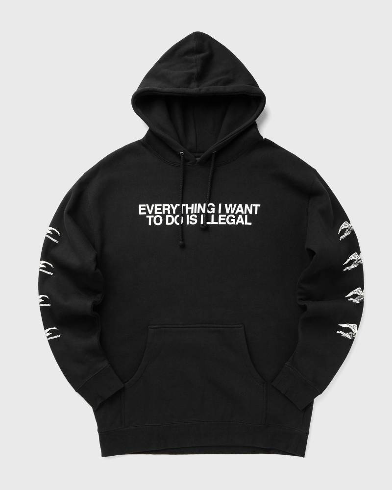 Pleasures ILLEGAL HOODIE men Hoodies black in Größe:L von Pleasures