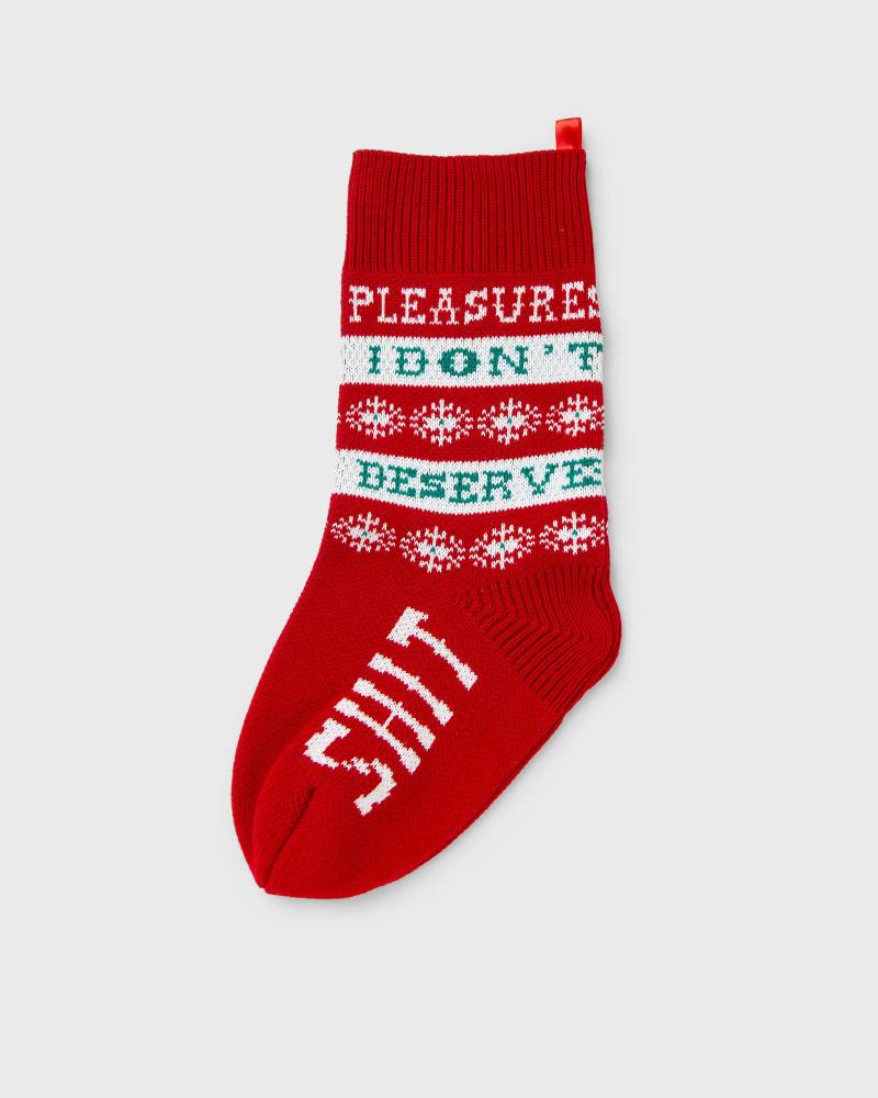 Pleasures NAUGHTY HOLIDAY STOCKING men Socks red in Größe:ONE SIZE von Pleasures