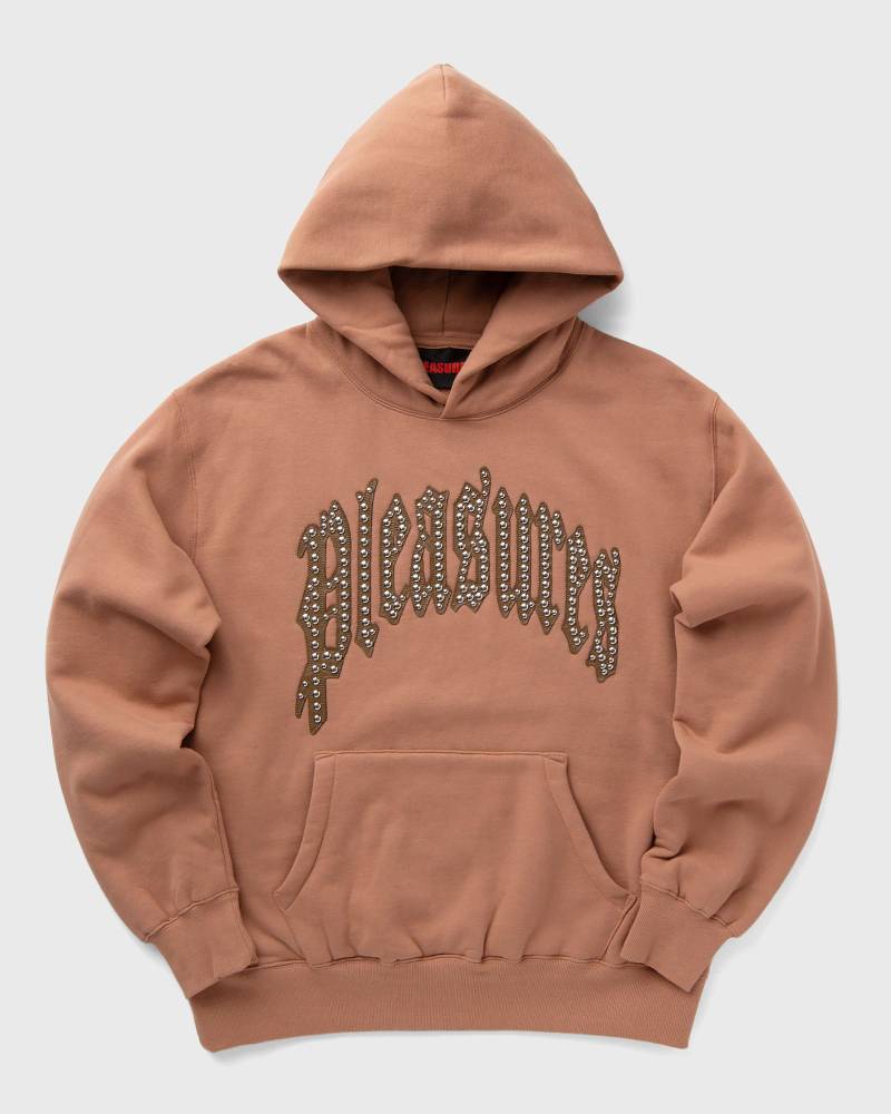 Pleasures TWITCH STUDDED HOODIE men Hoodies brown in Größe:M von Pleasures