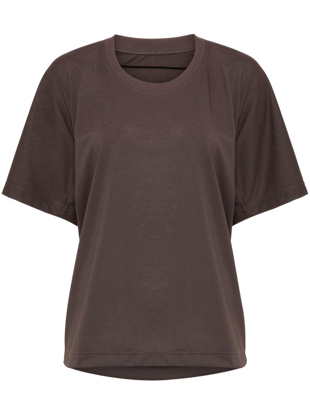 Pleats Please Issey Miyake Drapiertes T-Shirt - Braun von Pleats Please Issey Miyake