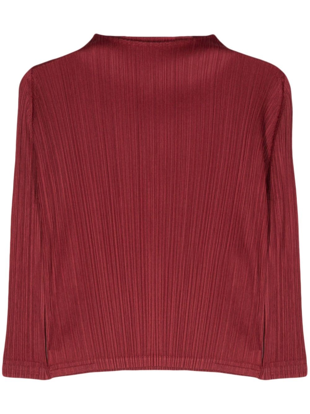 Pleats Please Issey Miyake Monthly Colors: November Carmine Top - Rot von Pleats Please Issey Miyake