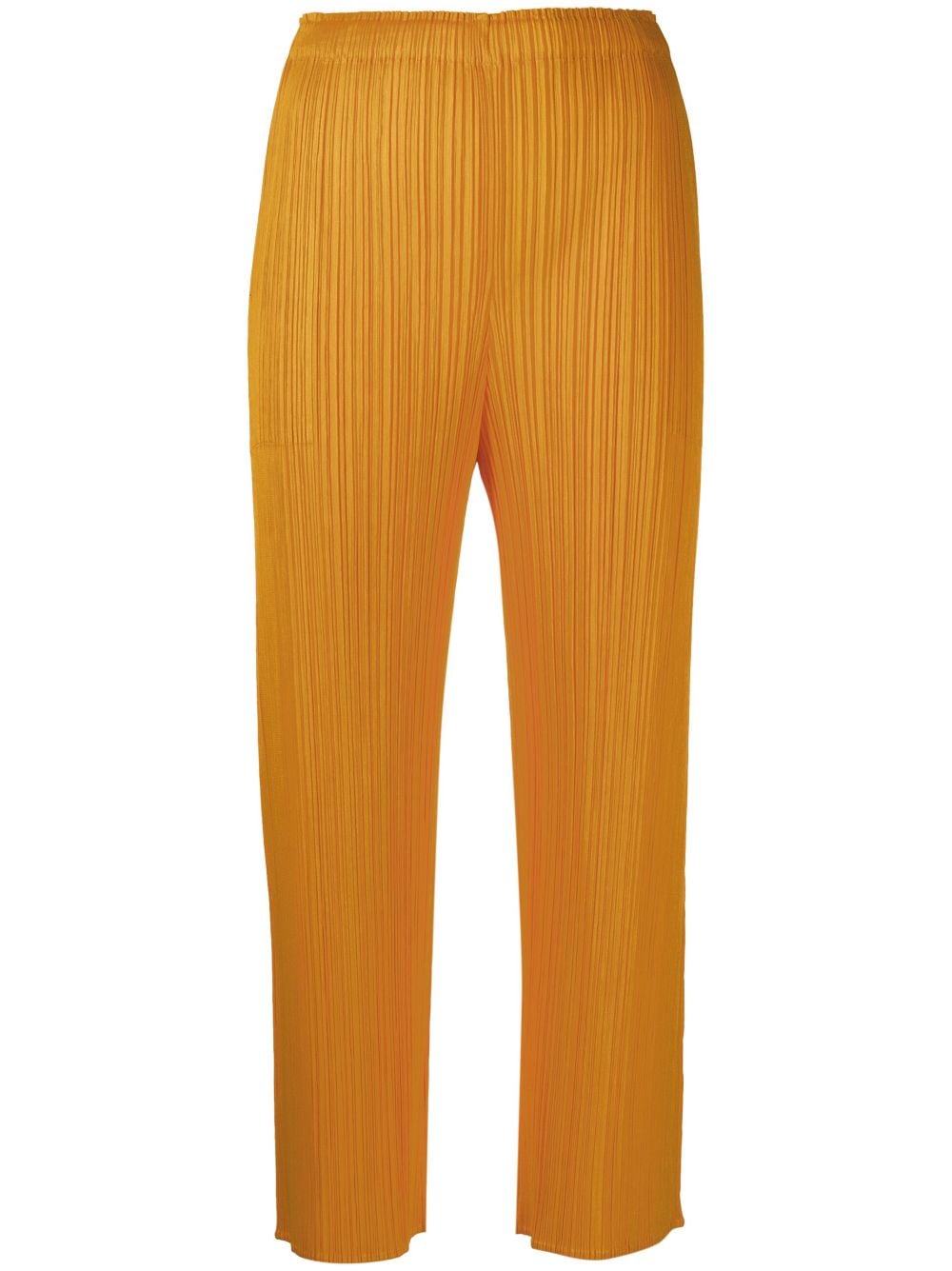 Pleats Please Issey Miyake Plissierte Cropped-Hose - Orange von Pleats Please Issey Miyake