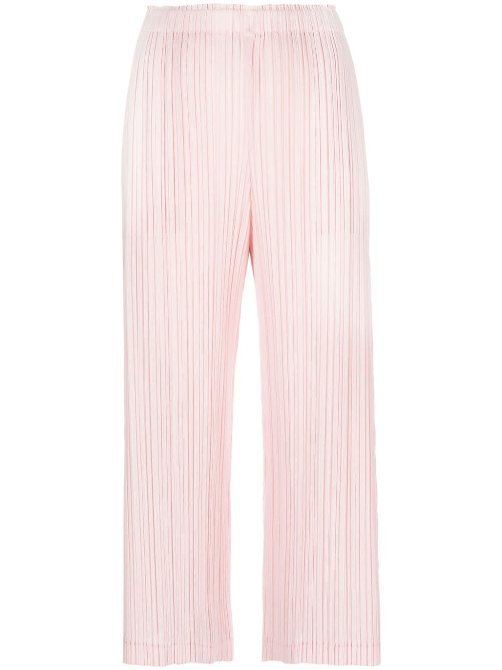 Pleats Please Issey Miyake Plissierte Cropped-Hose - Rosa von Pleats Please Issey Miyake