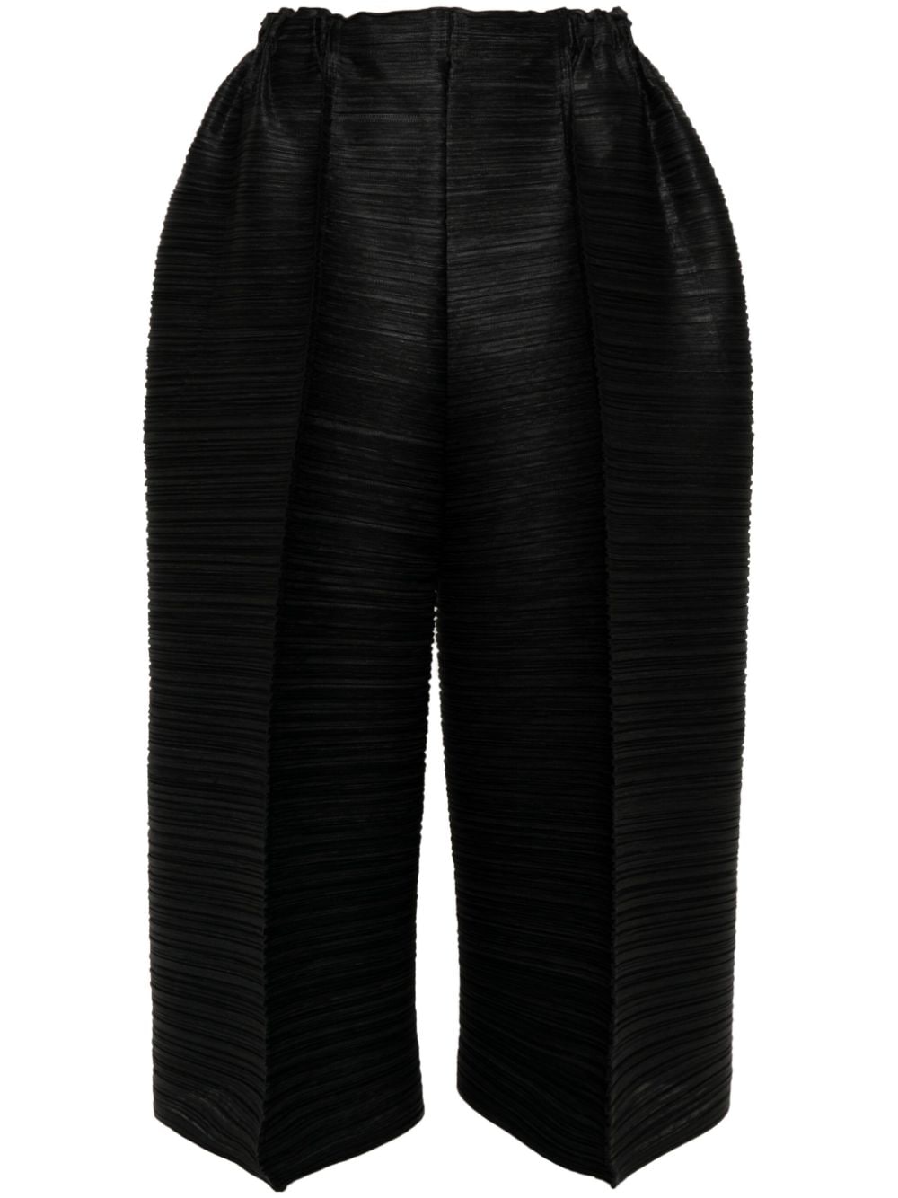 Pleats Please Issey Miyake Thicker Bounce Cropped-Hose - Schwarz von Pleats Please Issey Miyake