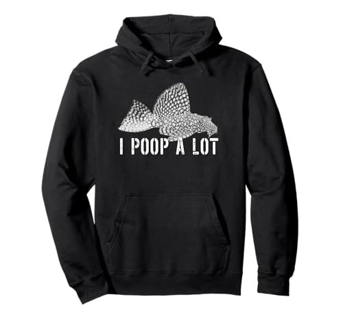 Pleco I Poop A Lot Plecostamus Aquarium Breeders Lustiges Herren-Aquarium Pullover Hoodie von Pleco Lovers Tees