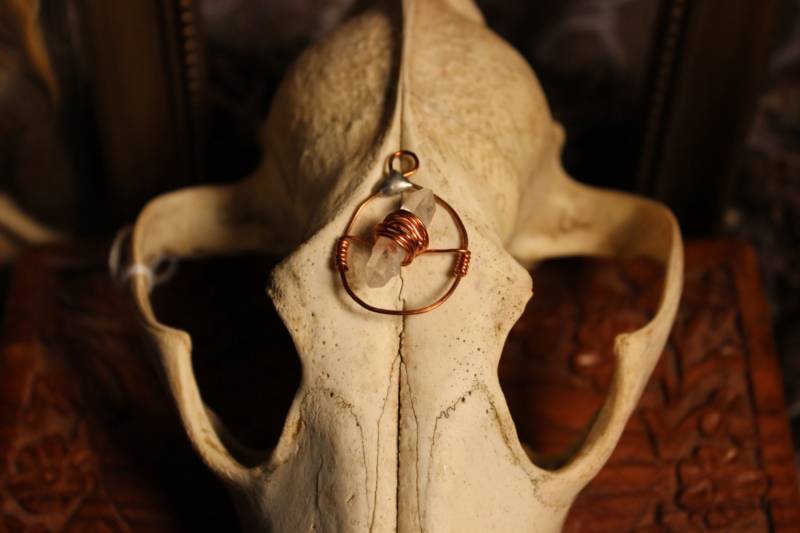 Kupfer & Kristall Anhänger Charm von PleiadiaJewels