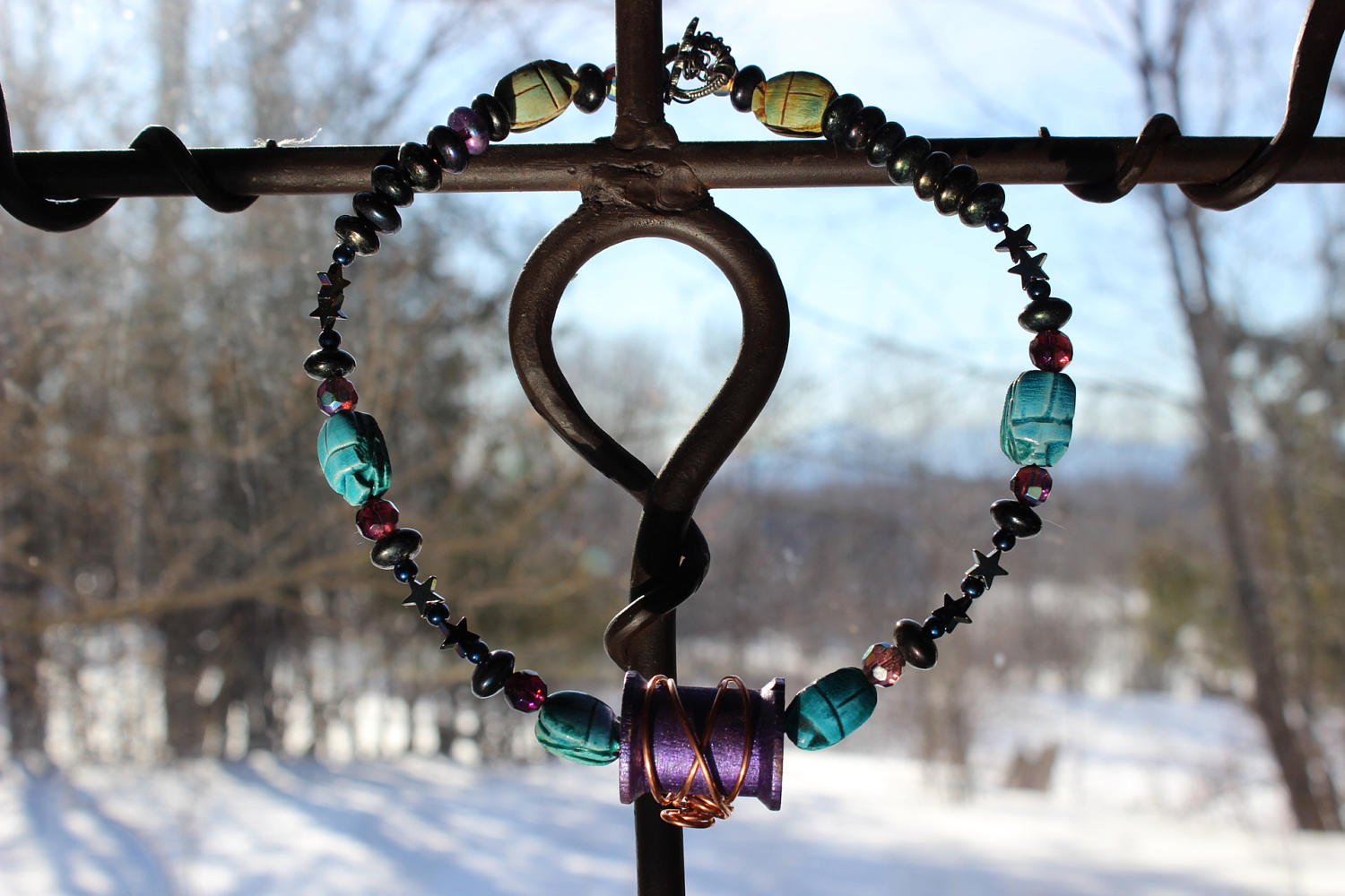 Spule & Skarabäen Halskette von PleiadiaJewels