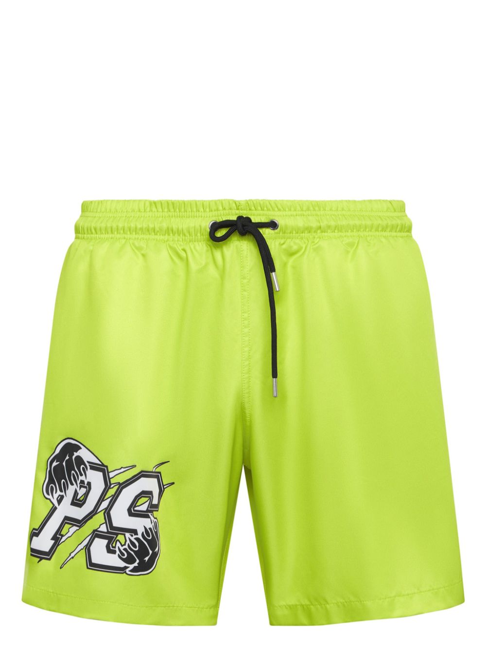 Plein Sport Badeshorts mit Logo-Print - Grün von Plein Sport