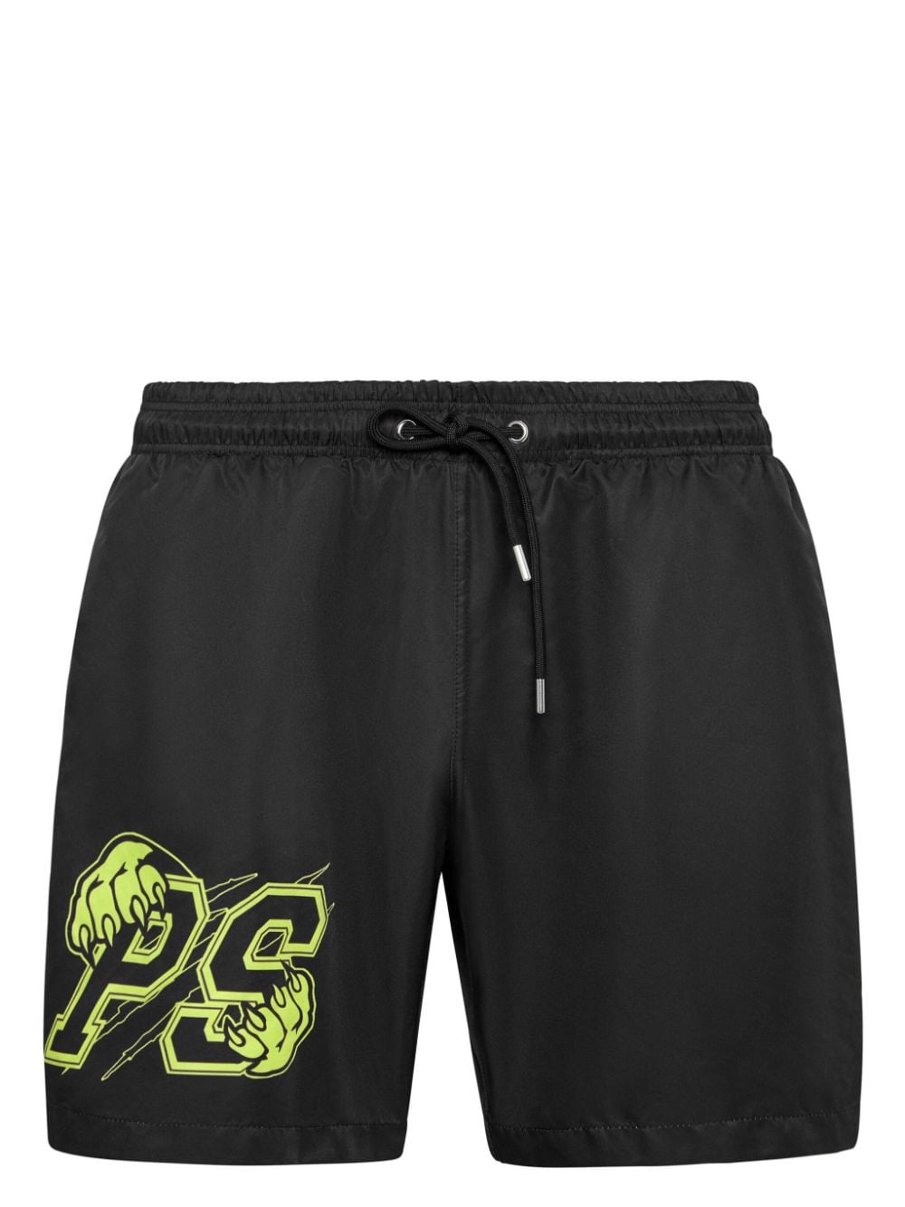 Plein Sport Badeshorts mit Logo-Print - Schwarz von Plein Sport