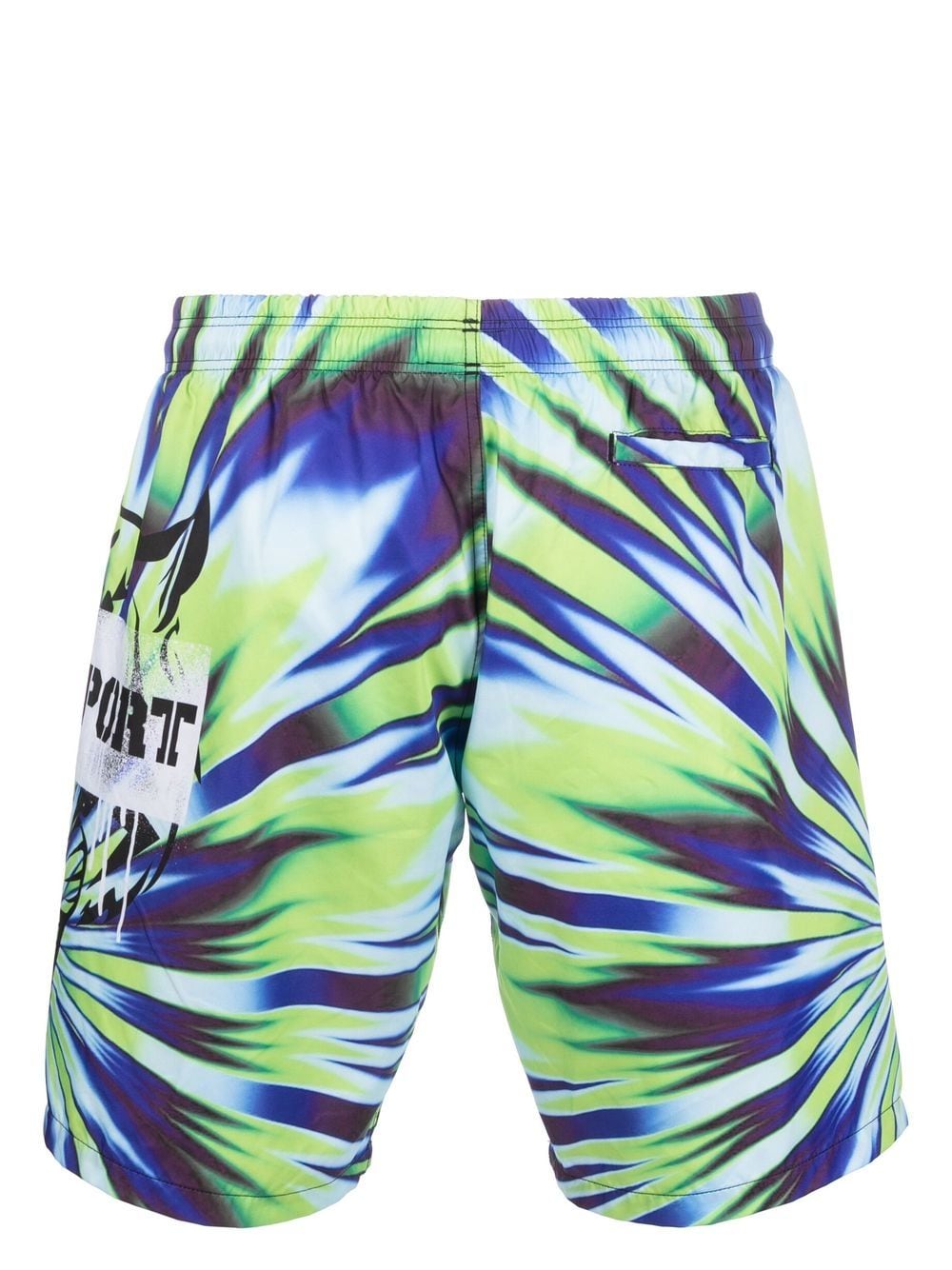 Plein Sport Badeshorts mit Tiger-Print - Grün von Plein Sport