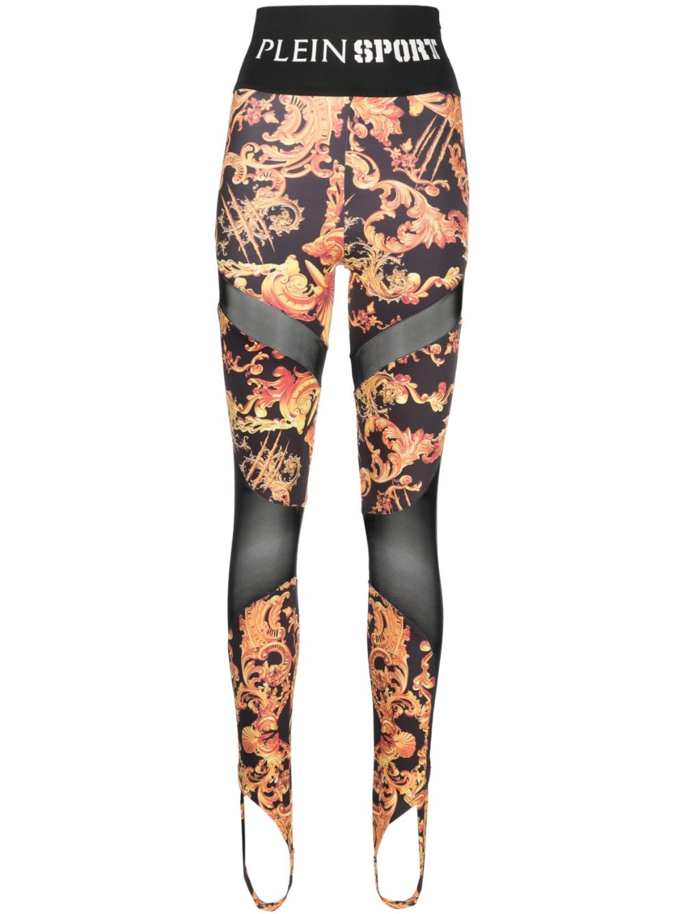 Plein Sport Leggings mit Print - Schwarz von Plein Sport