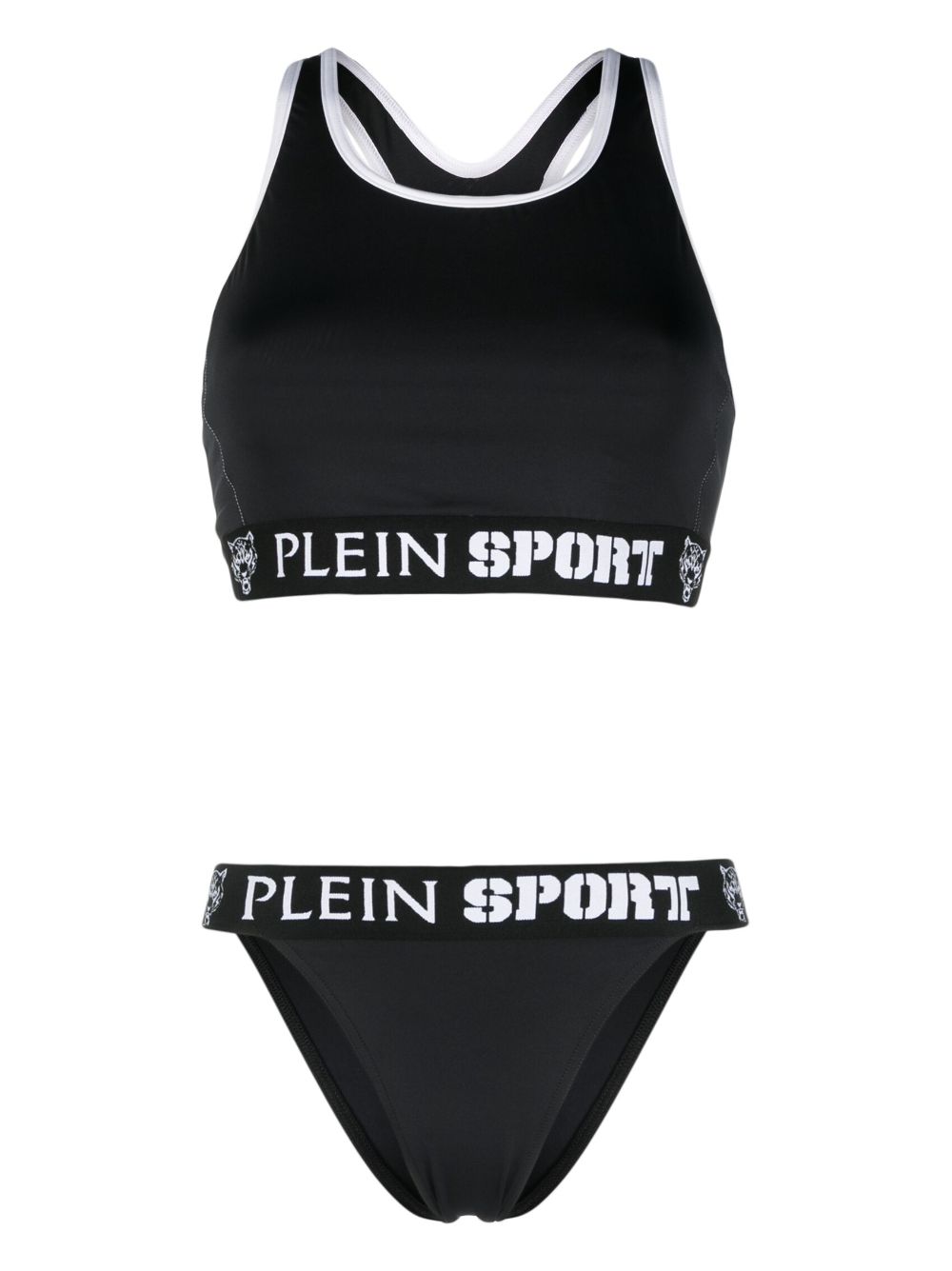 Plein Sport Bikini mit Barock-Print - Schwarz von Plein Sport