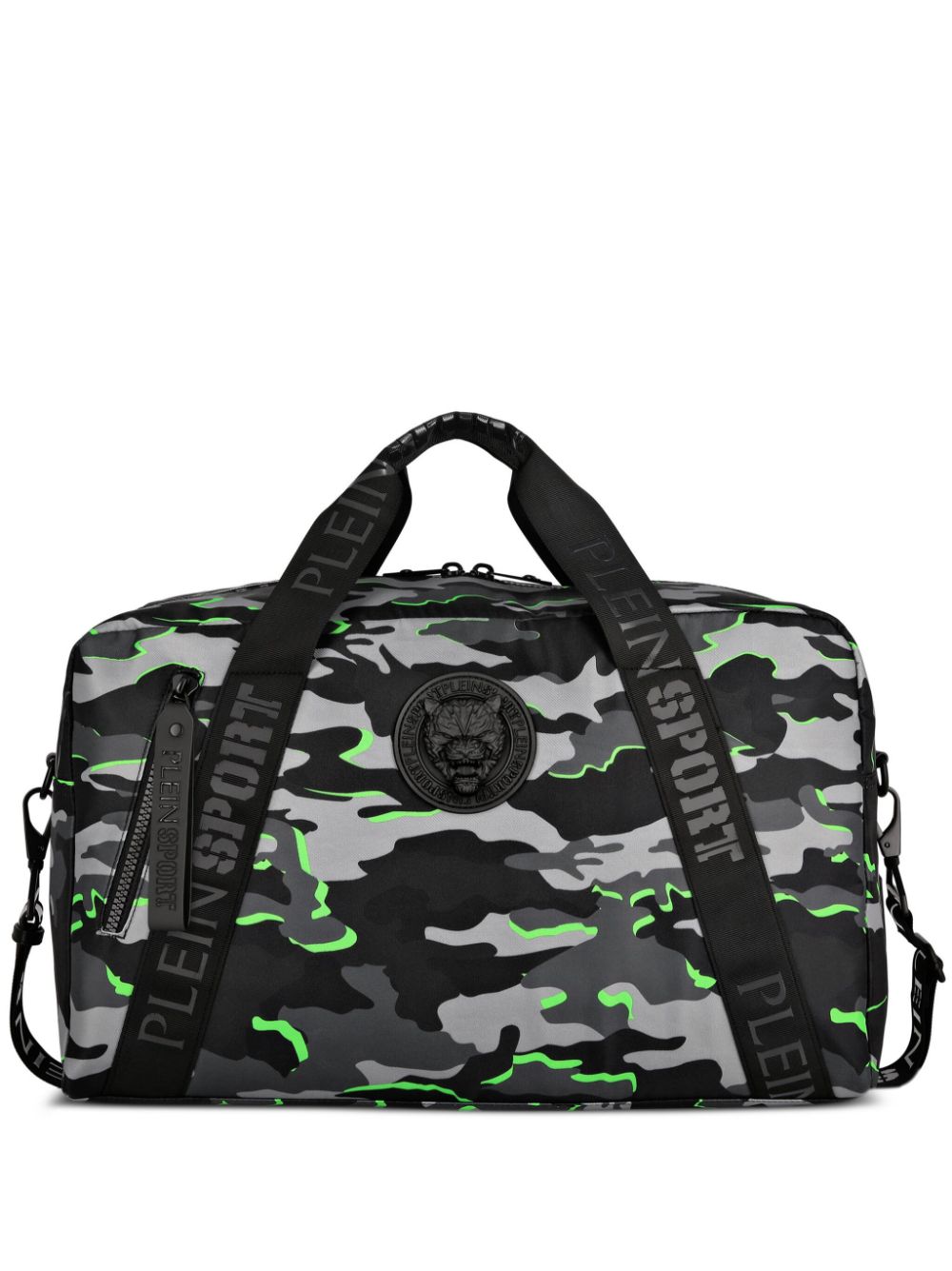 Plein Sport Boston Reisetasche mit Camouflage-Print - Schwarz von Plein Sport
