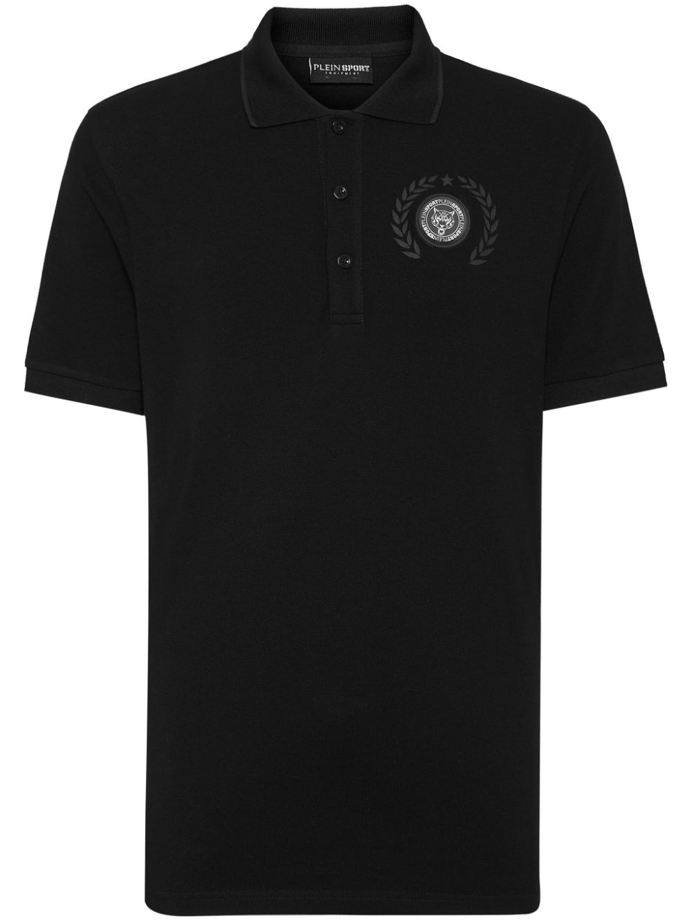 Plein Sport Poloshirt mit Carbon Tiger-Print - Schwarz von Plein Sport