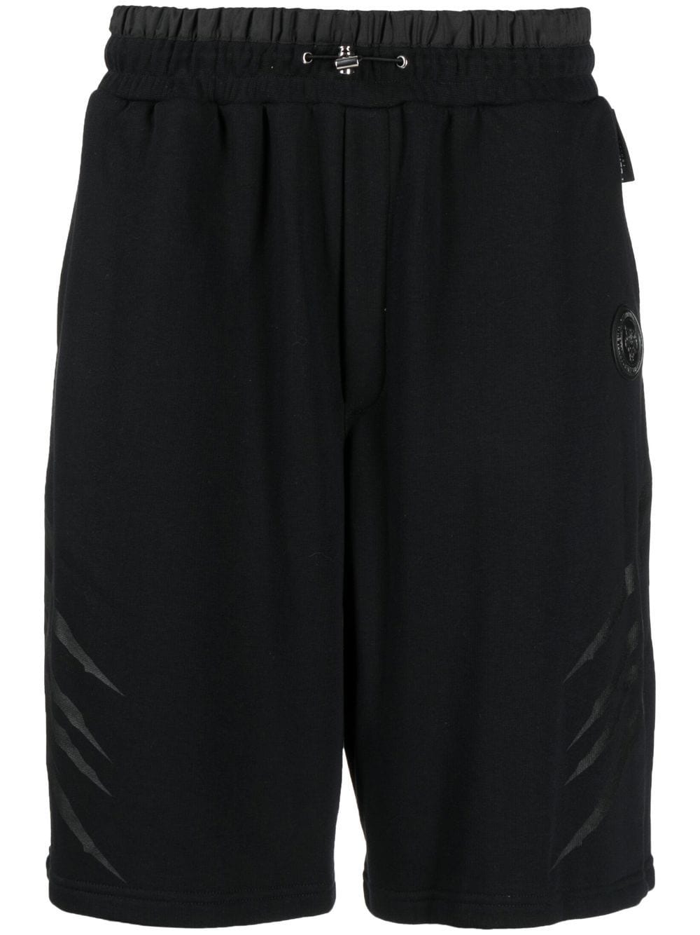 Plein Sport Gestreifte Joggingshorts - Schwarz von Plein Sport