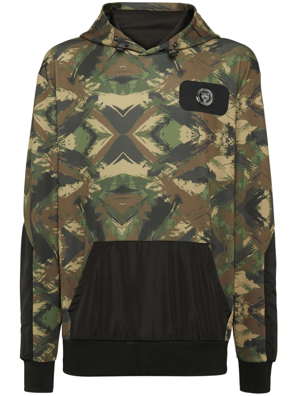 Plein Sport Hoodie mit Camouflage-Print - Grün von Plein Sport