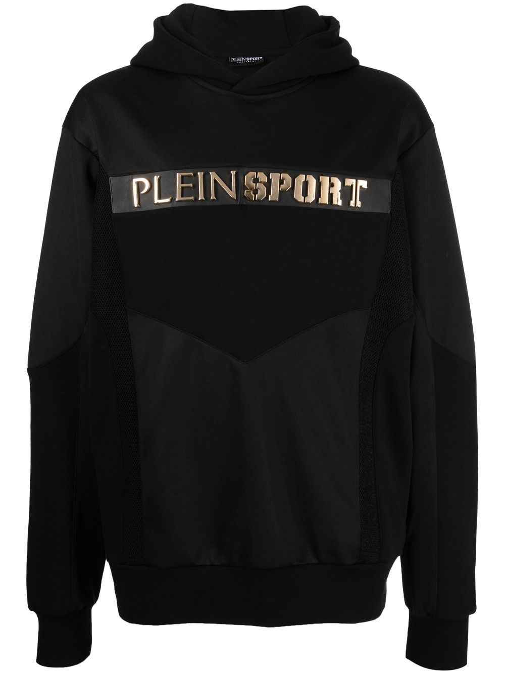 Plein Sport Hoodie mit Logo-Prägung - Schwarz von Plein Sport