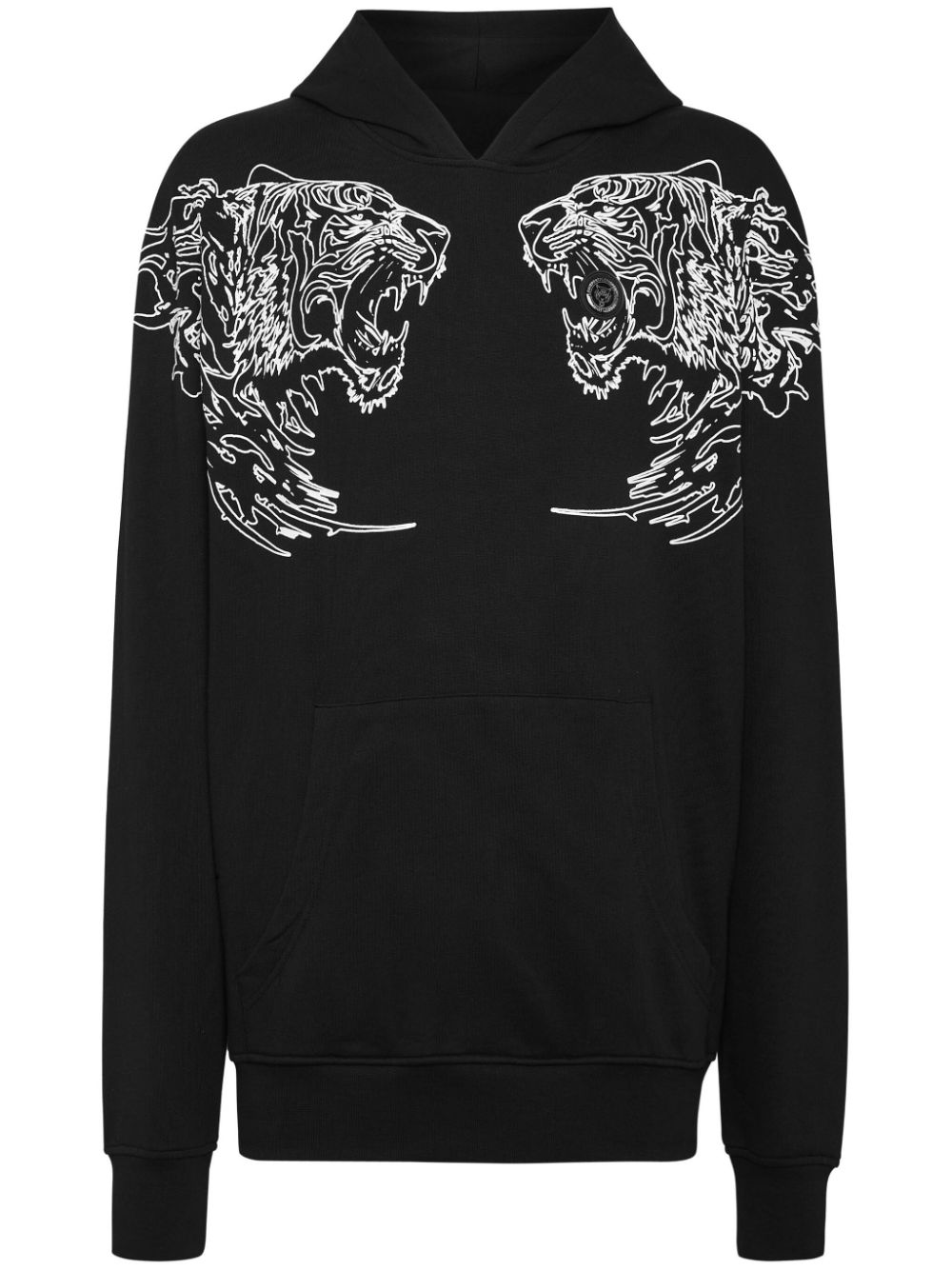 Plein Sport Hoodie mit Tiger-Print - Schwarz von Plein Sport