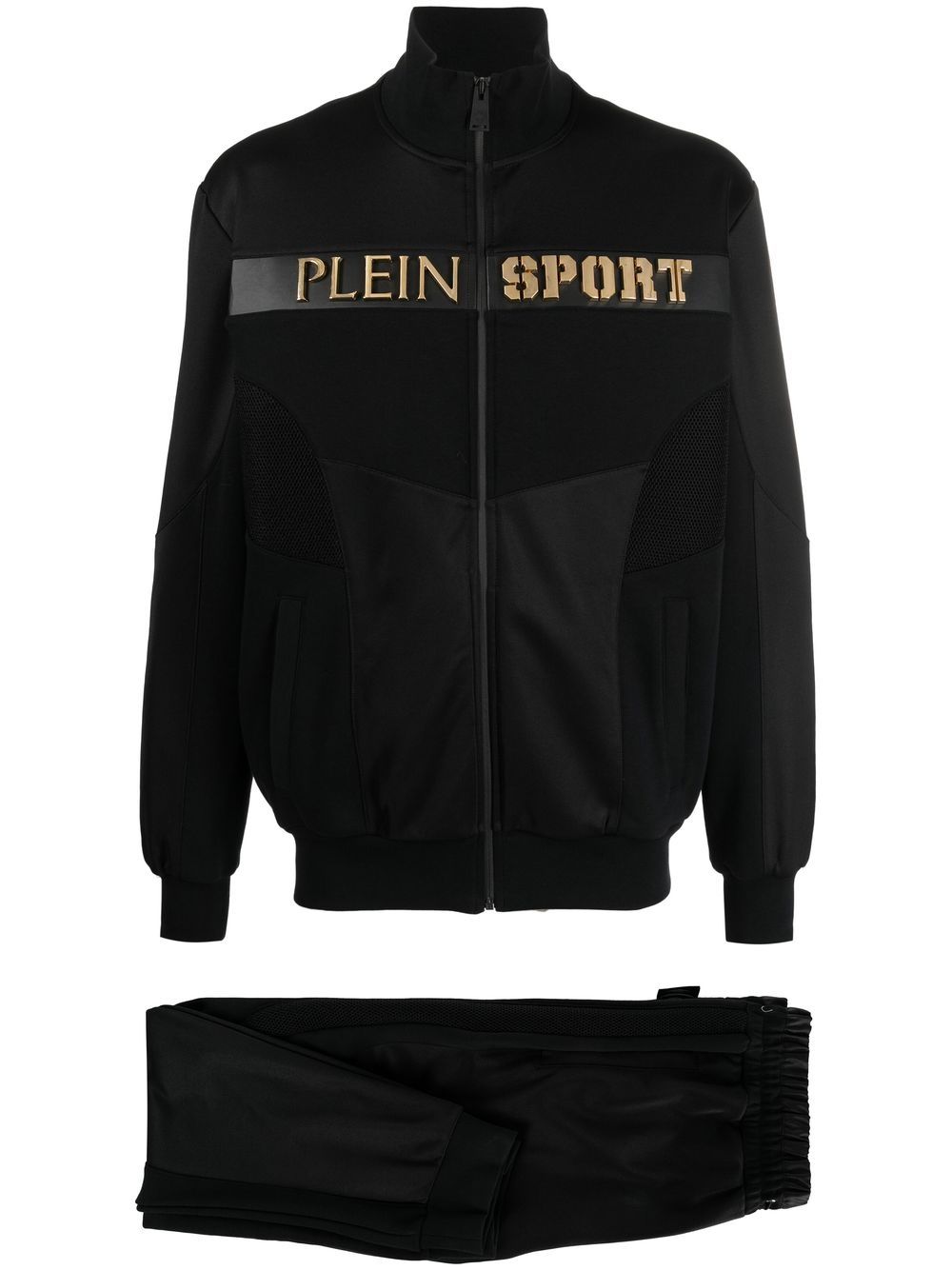 Plein Sport Jogginganzug mit Logo-Schild - Schwarz von Plein Sport