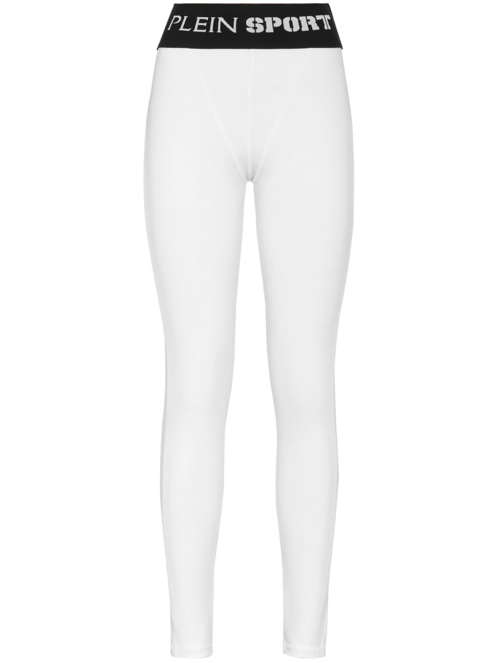 Plein Sport Leggings mit Logo-Bund - Weiß von Plein Sport