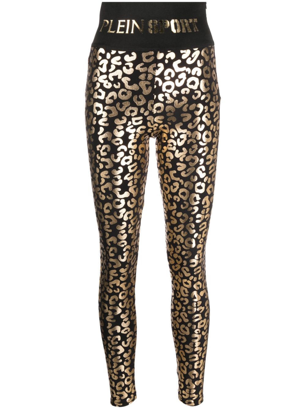 Plein Sport Leggings mit Print - Schwarz von Plein Sport