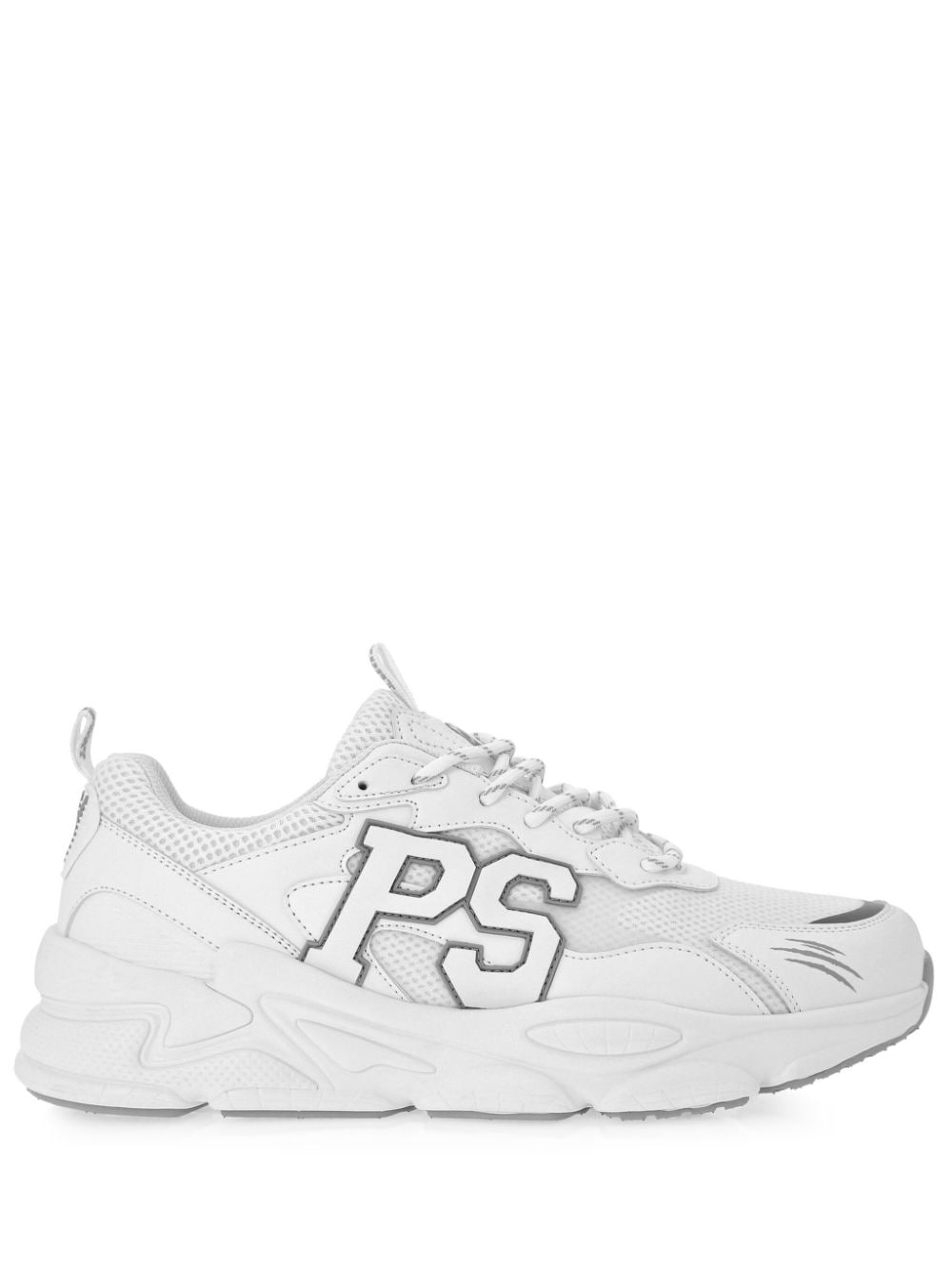 Plein Sport Lo-Top Sneakers mit Logo-Patch - Weiß von Plein Sport