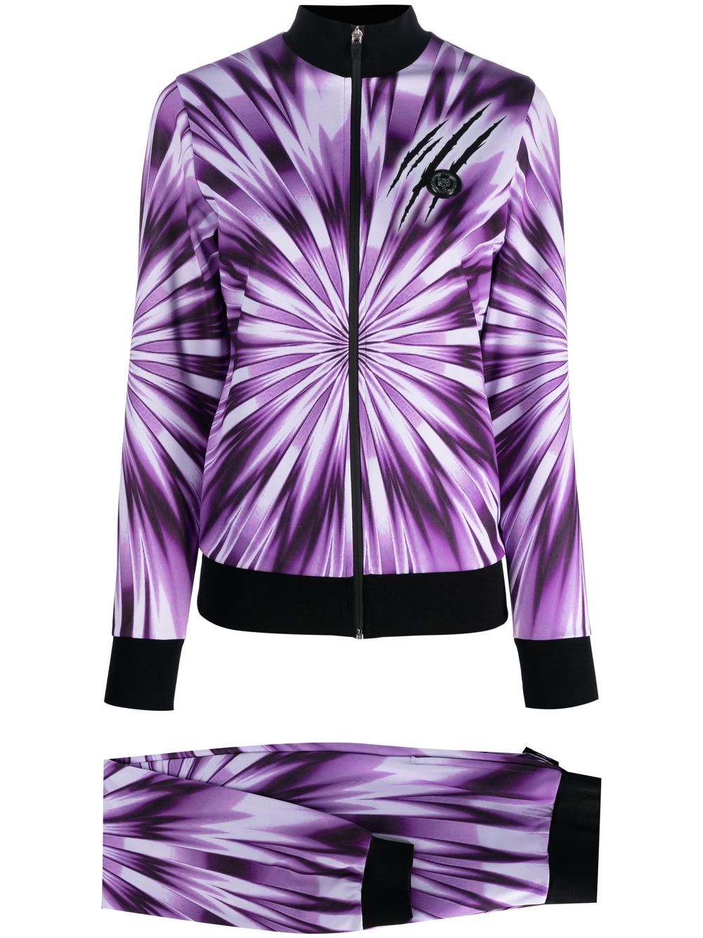 Plein Sport Piece Jogginganzug mit Batik-Print - Violett von Plein Sport