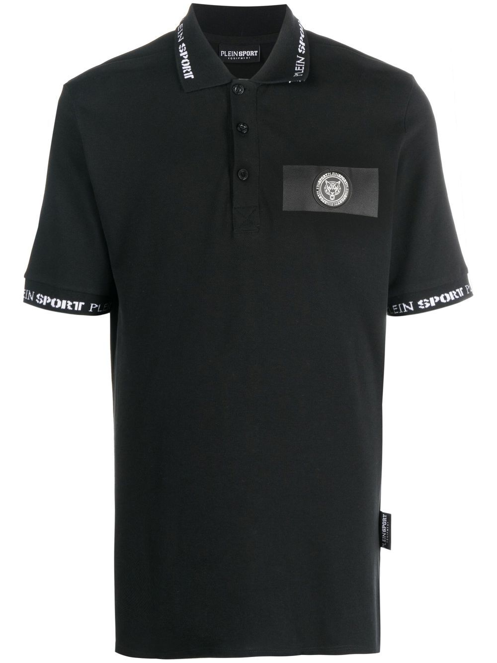 Plein Sport Poloshirt mit Logo-Patch - Schwarz von Plein Sport