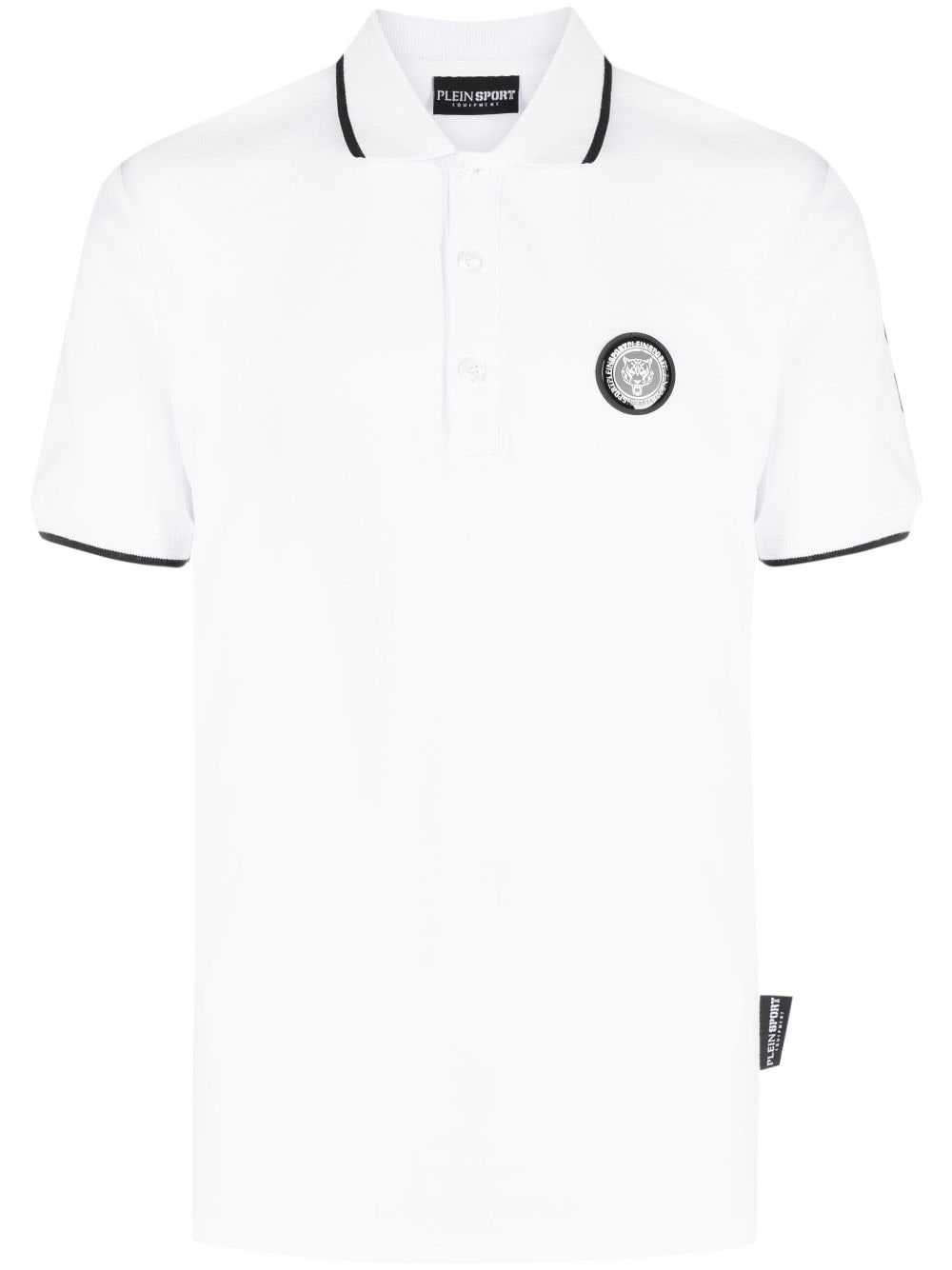 Plein Sport Poloshirt mit Logo-Patch - Weiß von Plein Sport