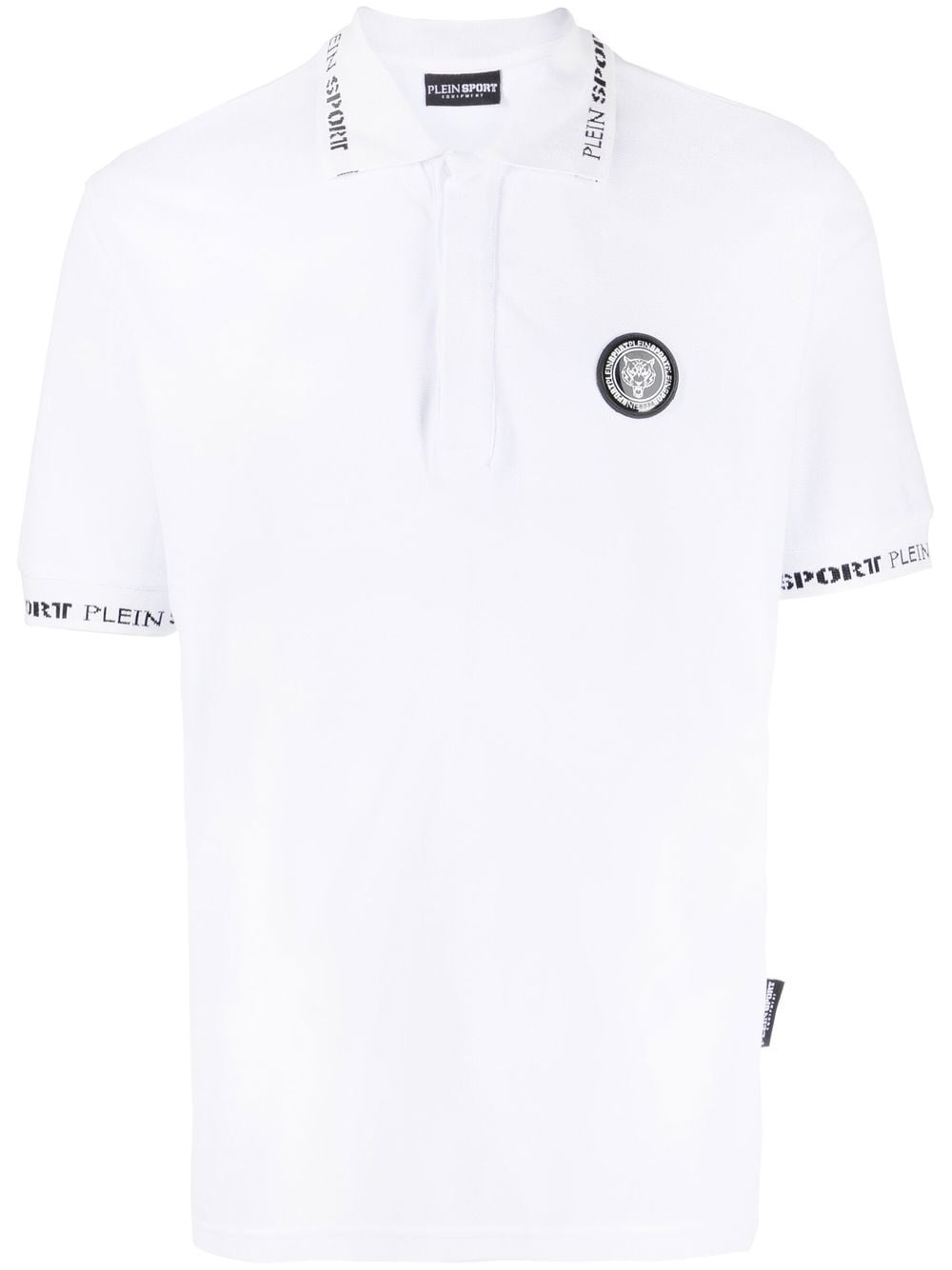 Plein Sport Poloshirt mit Logo-Patch - Weiß von Plein Sport
