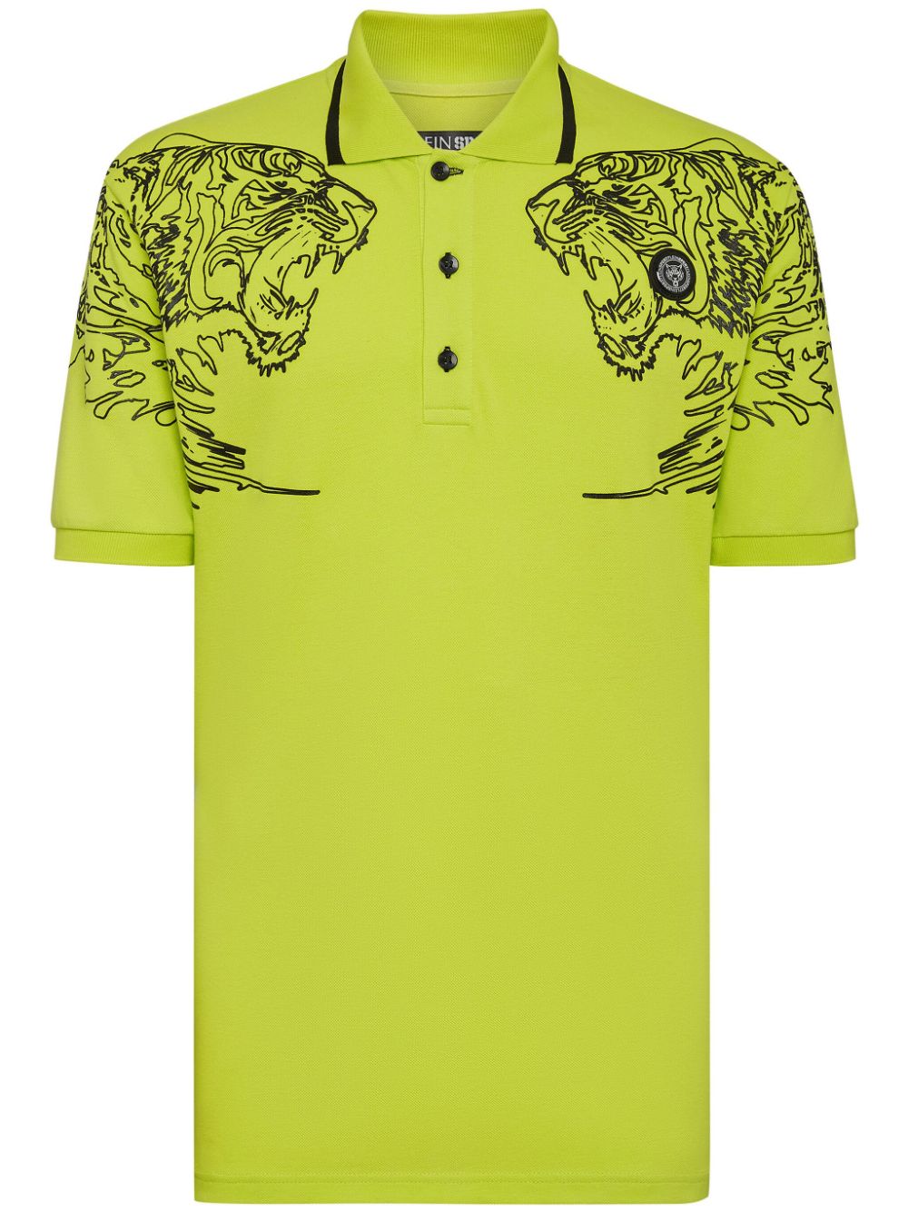 Plein Sport Poloshirt mit Tiger-Print - Gelb von Plein Sport