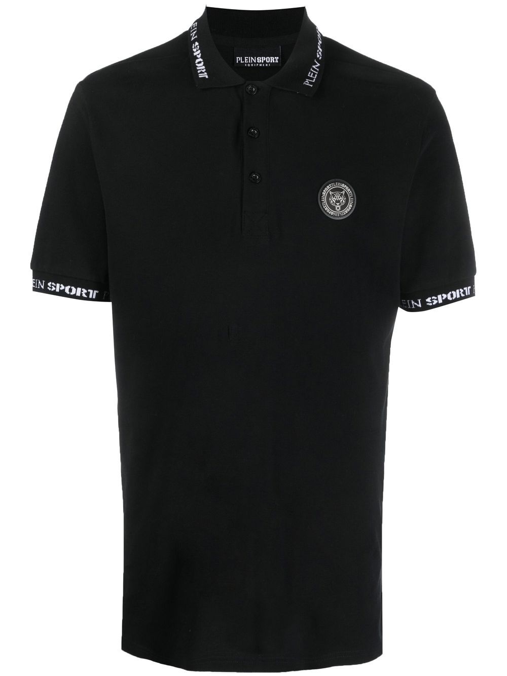 Plein Sport Poloshirt mit Tiger-Print - Schwarz von Plein Sport