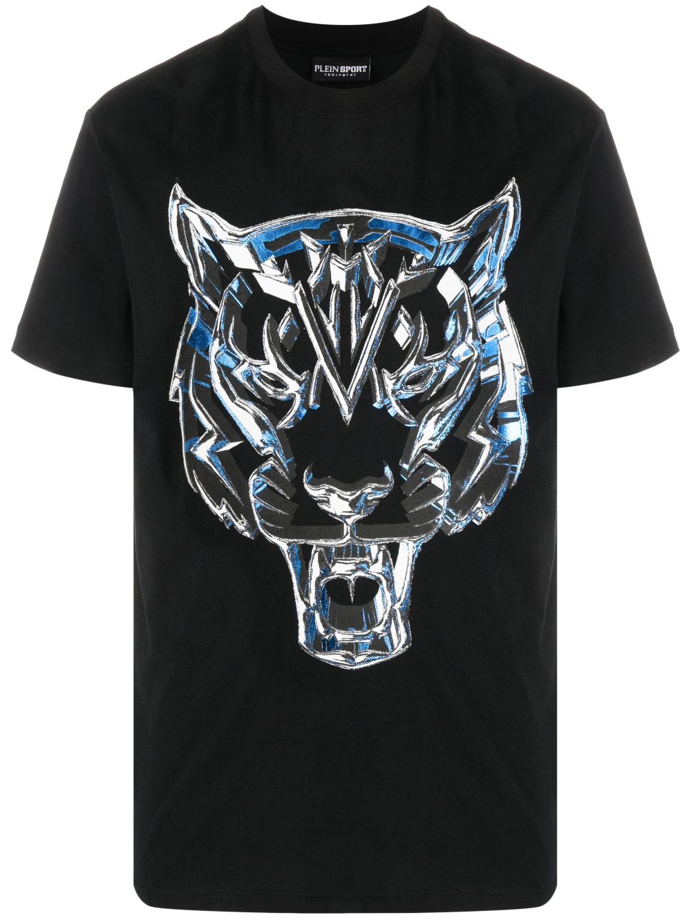 Plein Sport Chrome Tiger T-Shirt - Schwarz von Plein Sport