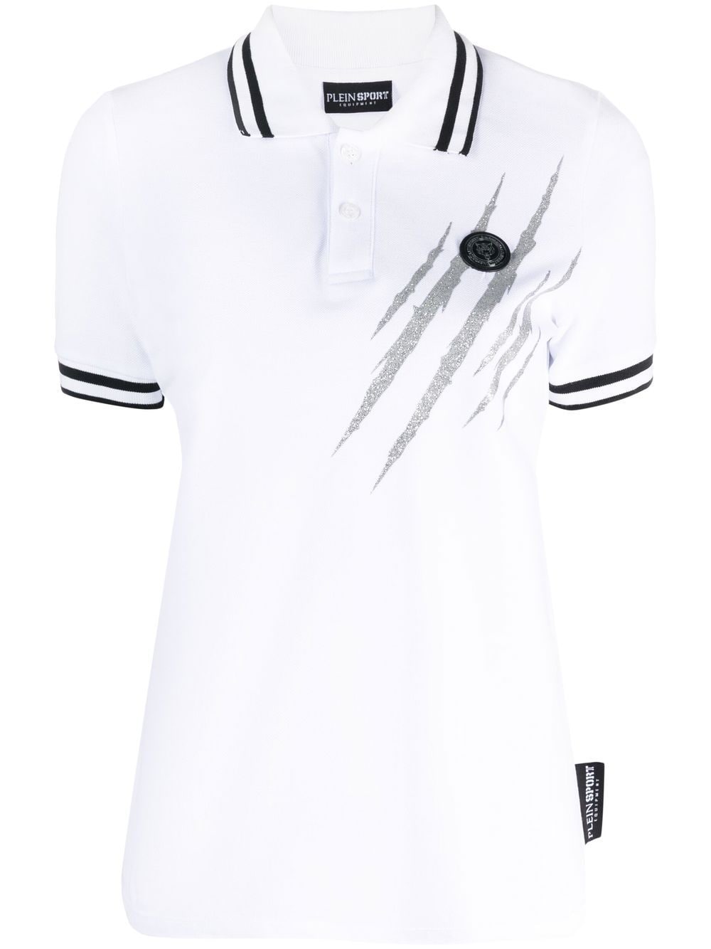Plein Sport Scratch Poloshirt - Weiß von Plein Sport