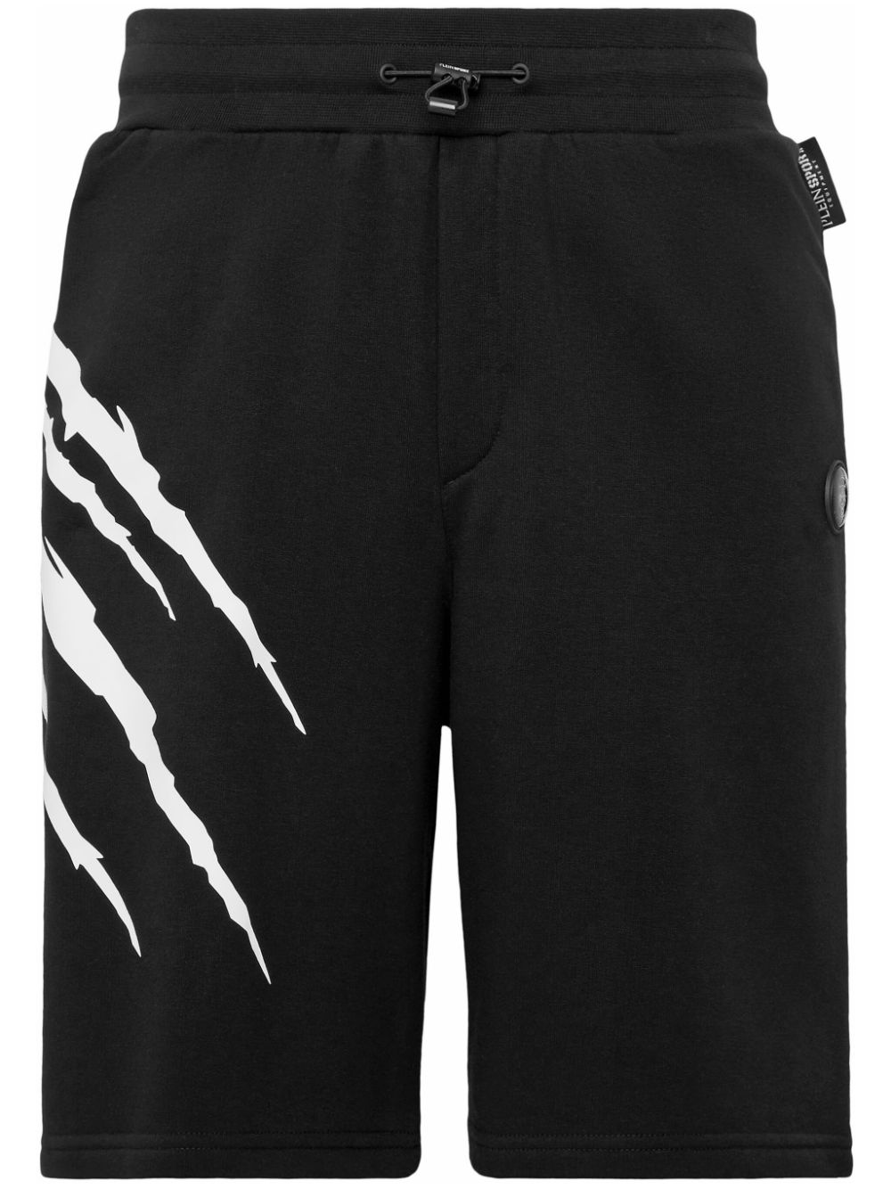 Plein Sport Scratch Shorts mit elastischem Bund - Schwarz von Plein Sport