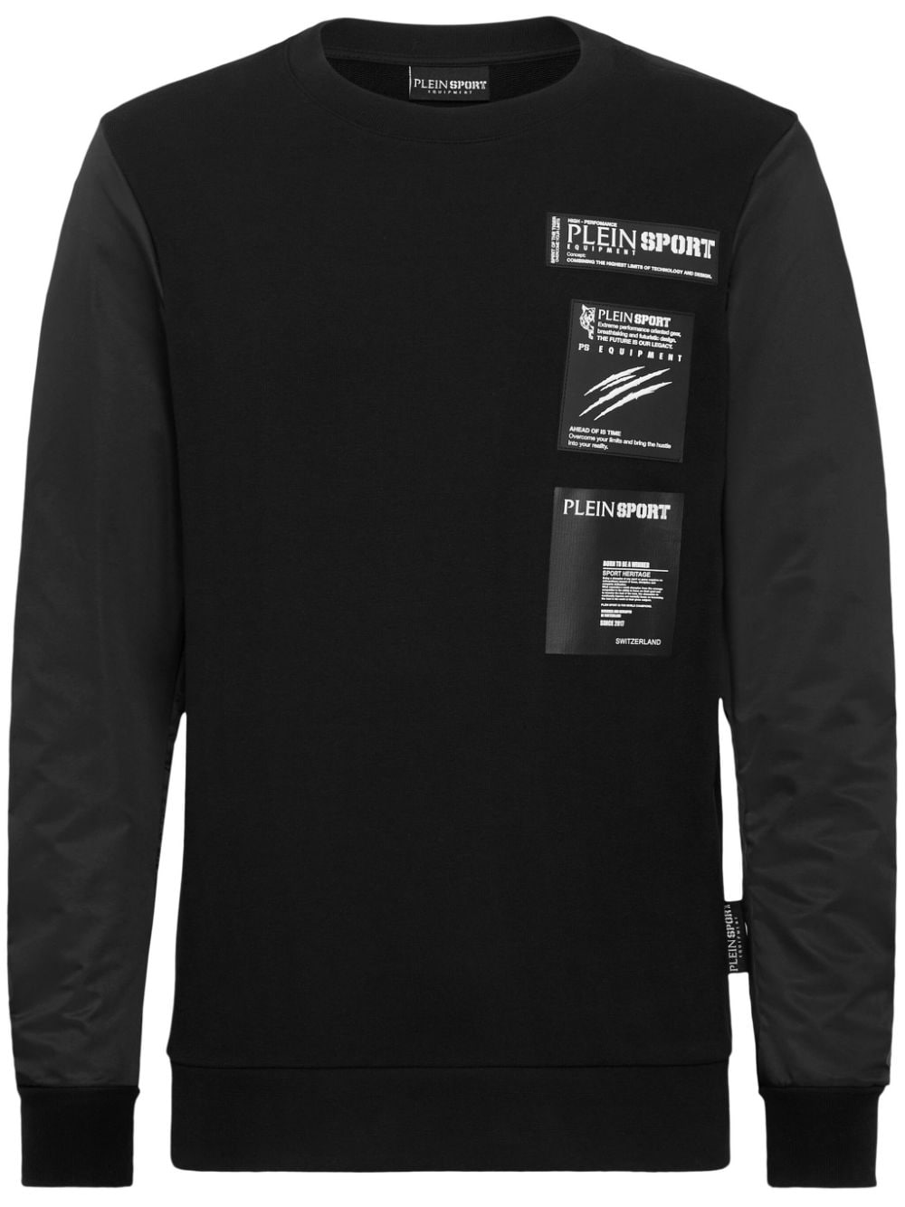 Plein Sport Scratch Sweatshirt mit Logo-Patch - Schwarz von Plein Sport