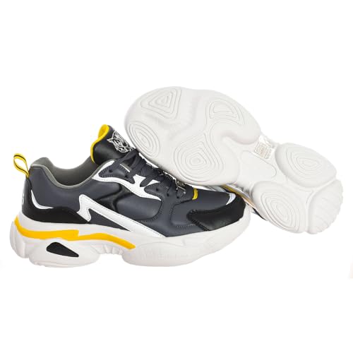 Plein Sport Sportschuhe SIPS1517 für Herren, Grau gelb, 42 EU von Plein Sport