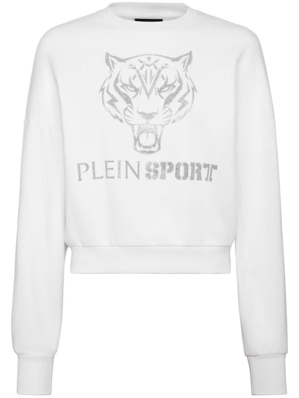 Plein Sport Sweatshirt mit Tiger-Print - Weiß von Plein Sport