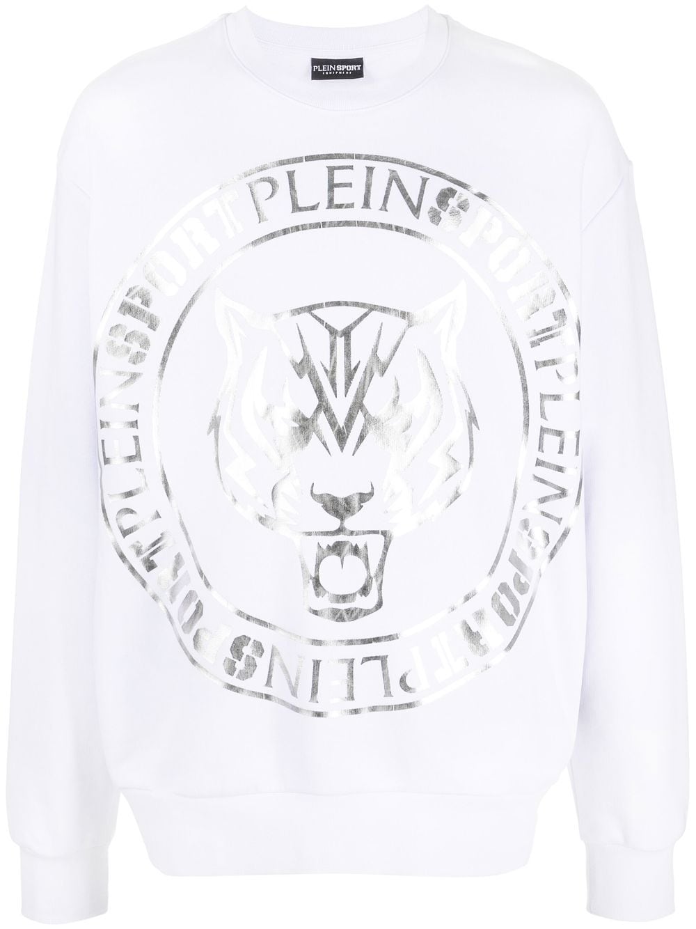 Plein Sport Sweatshirt mit Tigerkopf-Print - Weiß von Plein Sport