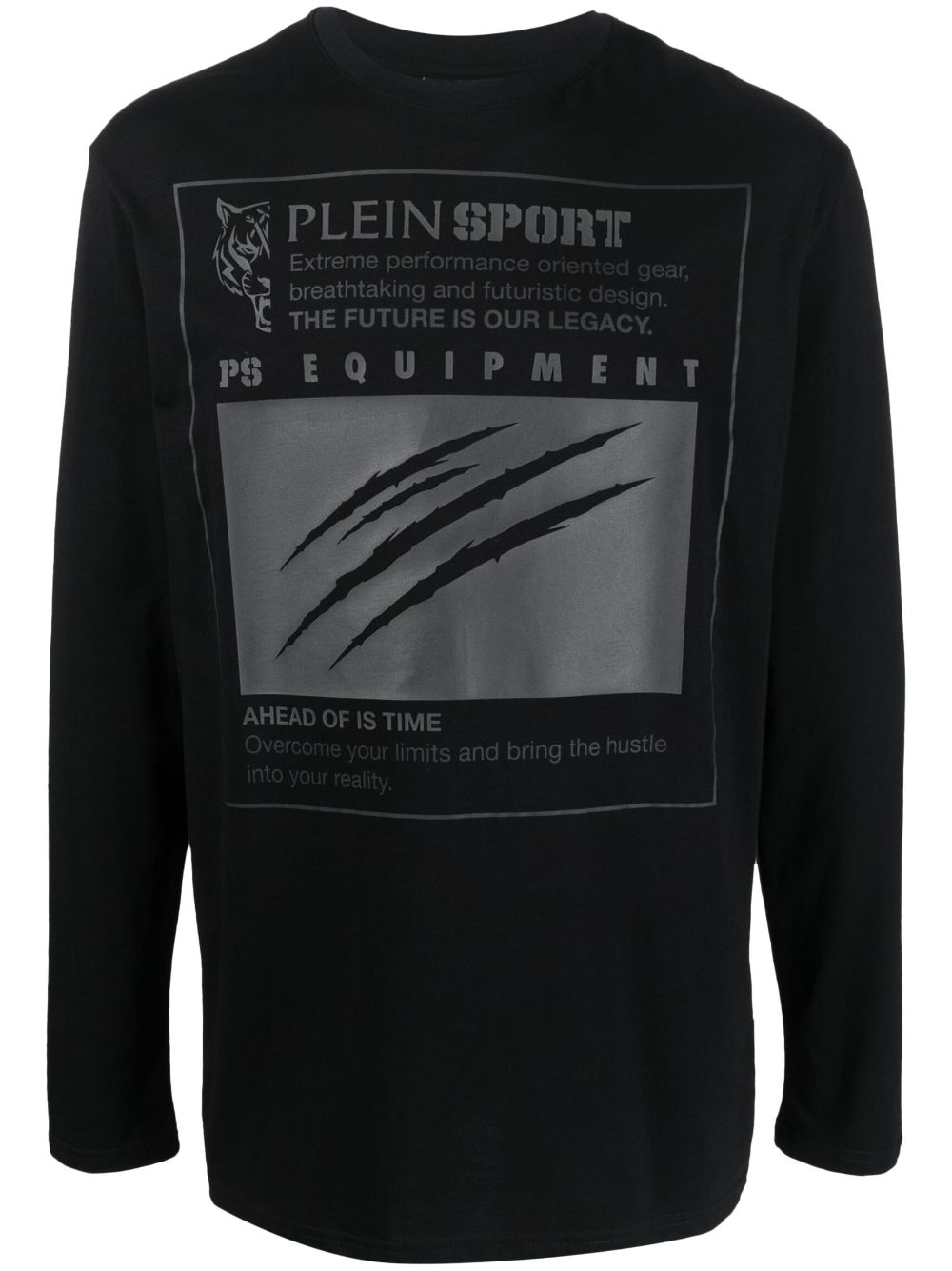 Plein Sport Sweatshirt mit grafischem Print - Schwarz von Plein Sport