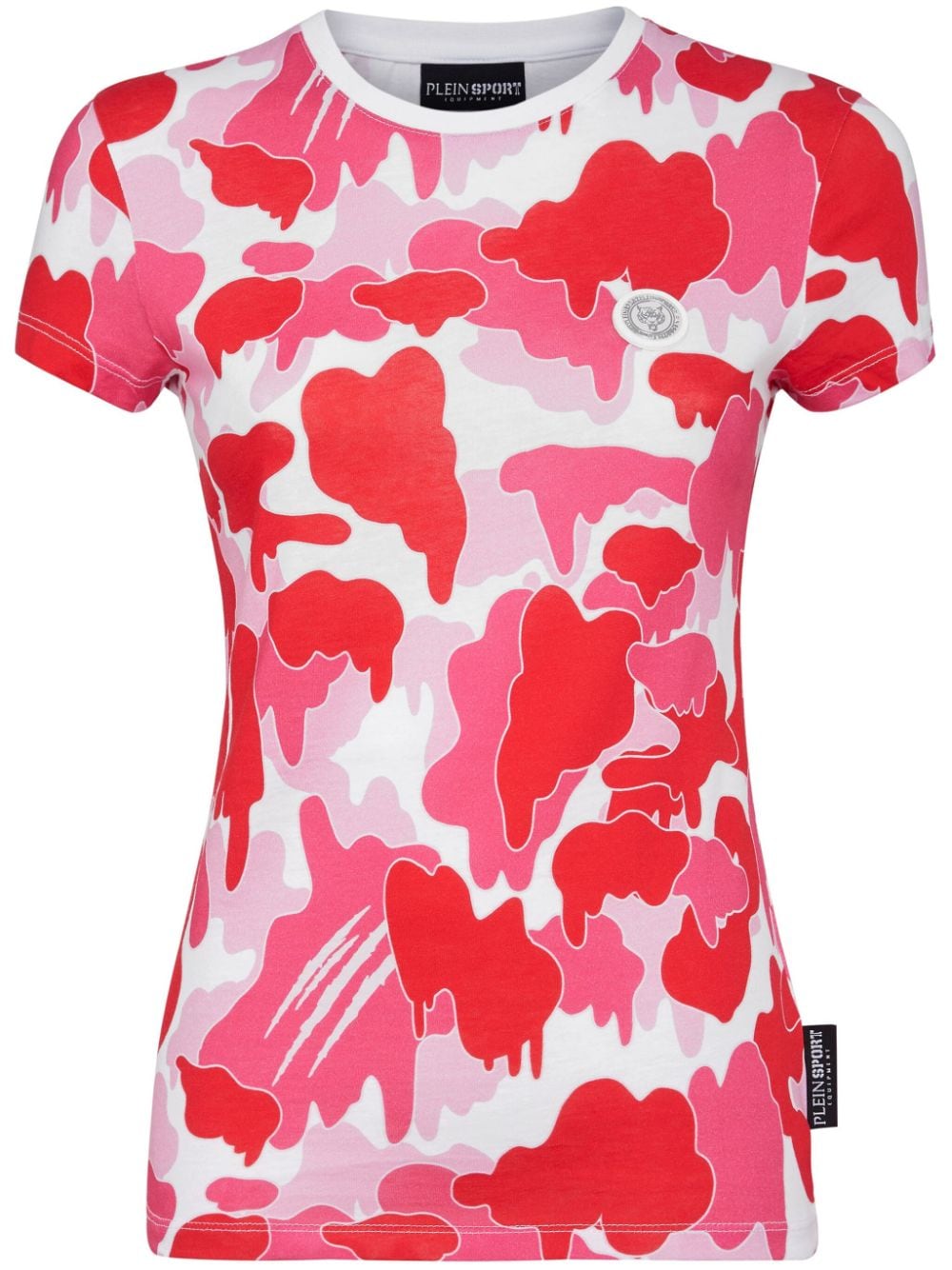 Plein Sport T-Shirt mit Camouflage-Print - Rosa von Plein Sport