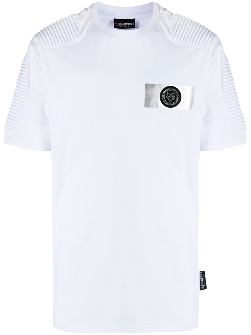 Plein Sport T-Shirt mit Logo-Patch - Weiß von Plein Sport