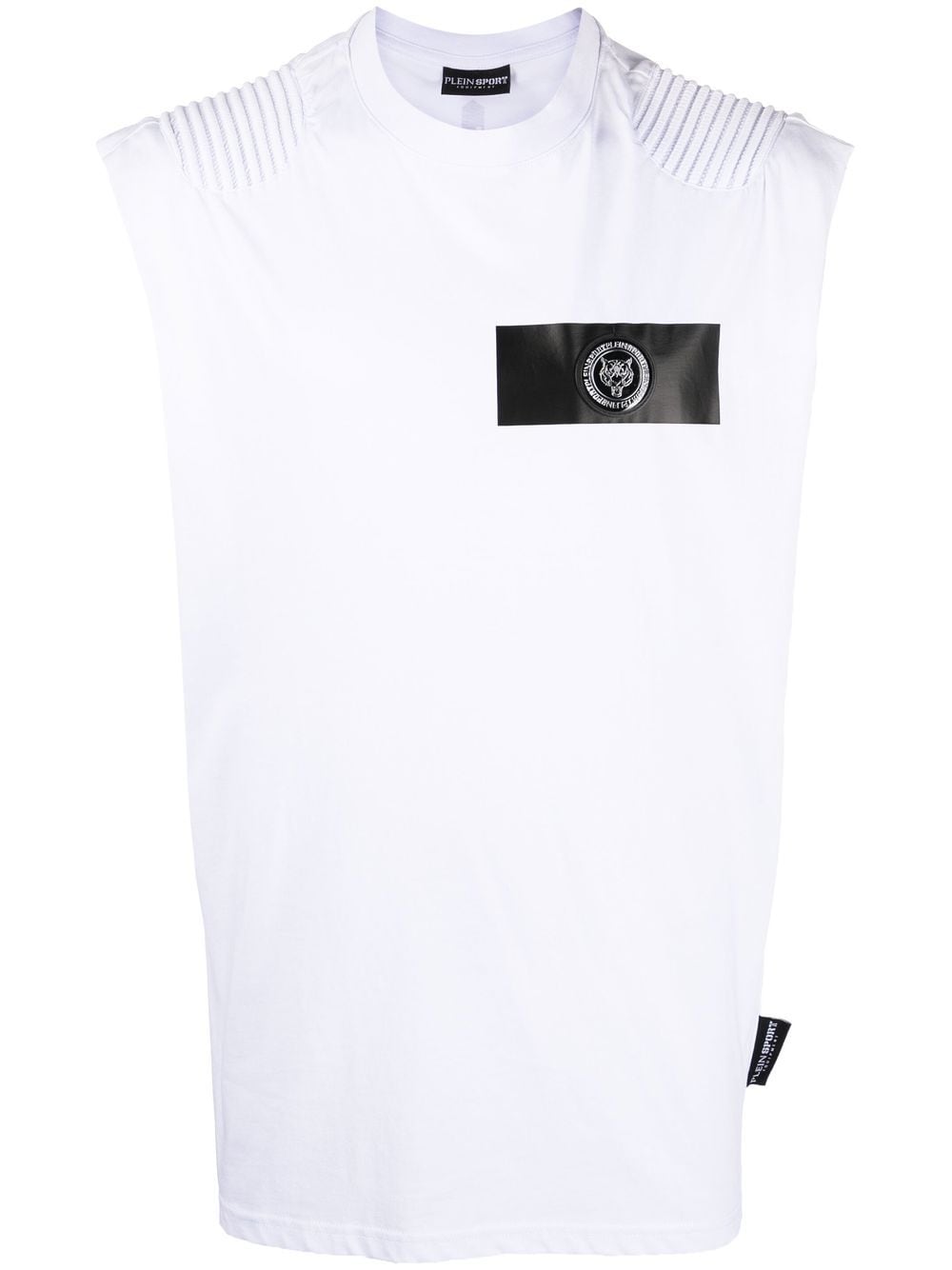 Plein Sport T-Shirt mit Logo-Patch - Weiß von Plein Sport